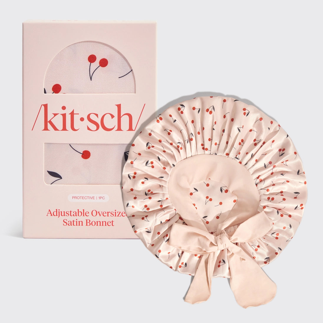 Kitsch Adjustable Oversized Satin Bonnets