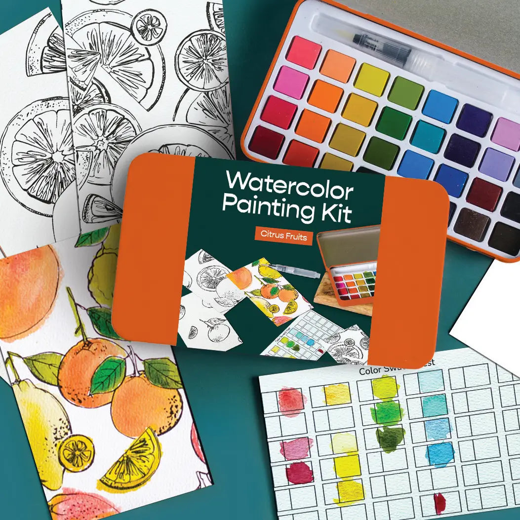 Cate Paper Watercolor Painting Kits (Intermediate)
