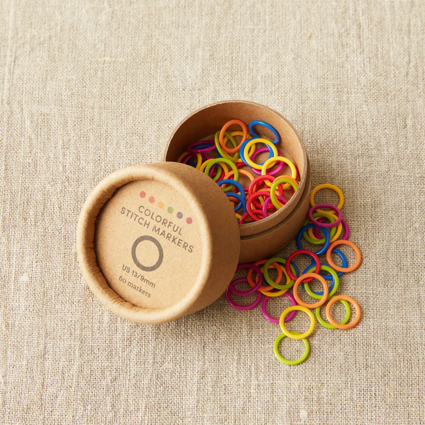 Colorful Ring Stitch Markers (Original - up to Size 13)