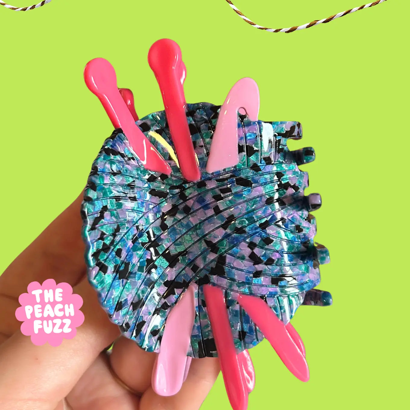 Peach Fuzz Hair Clips