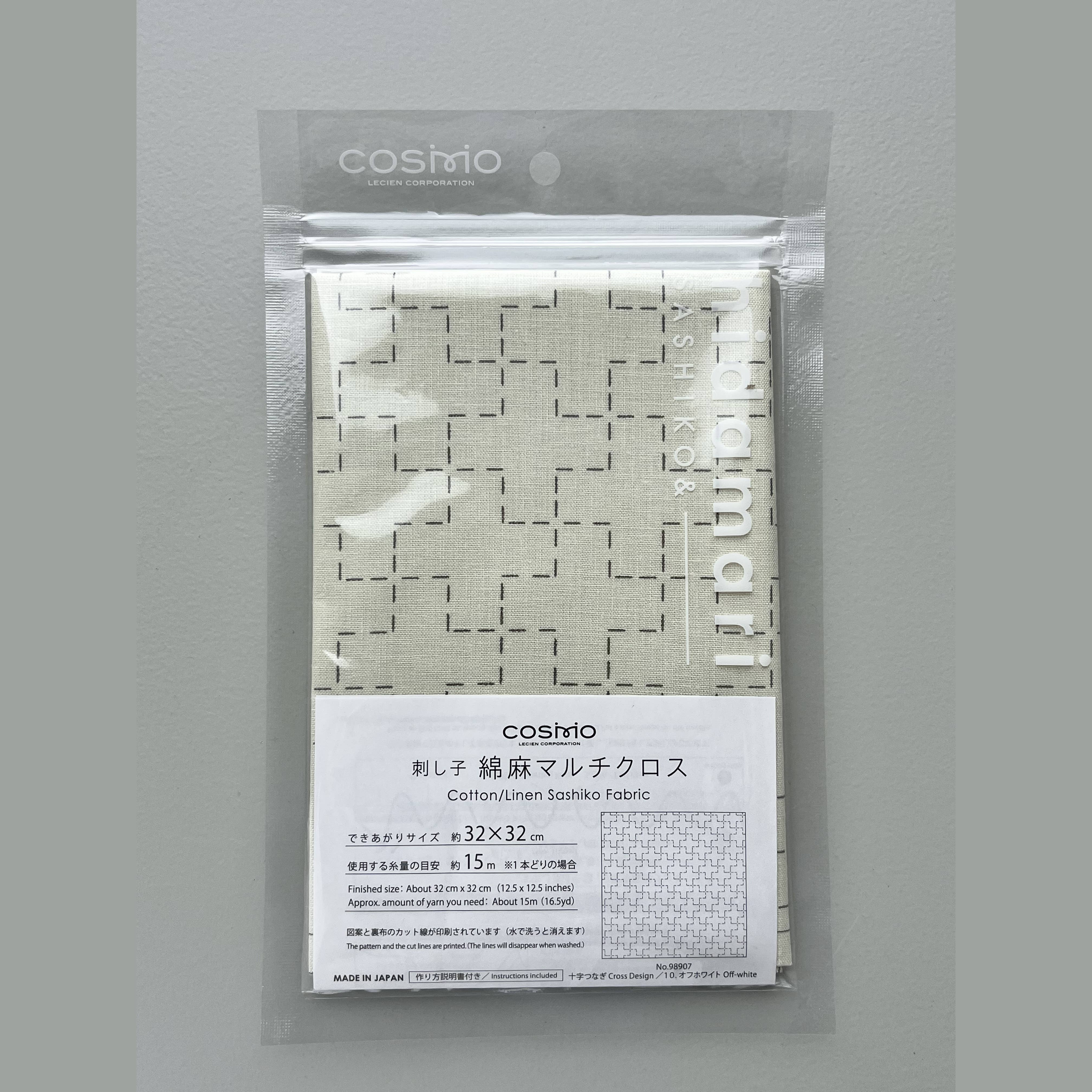 COSMO Sashiko Preprinted  Fabric