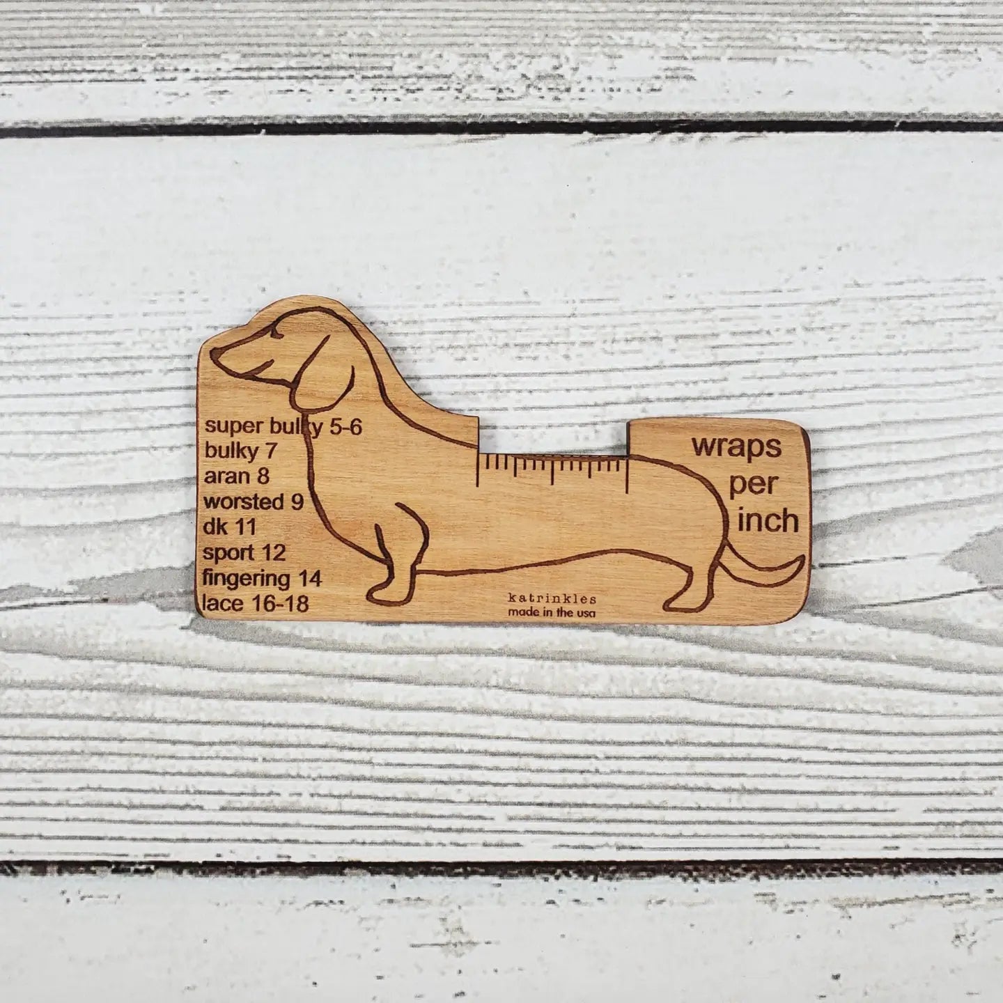 Katrinkles Wraps Per Inch Yarn Weight Gauge Tools