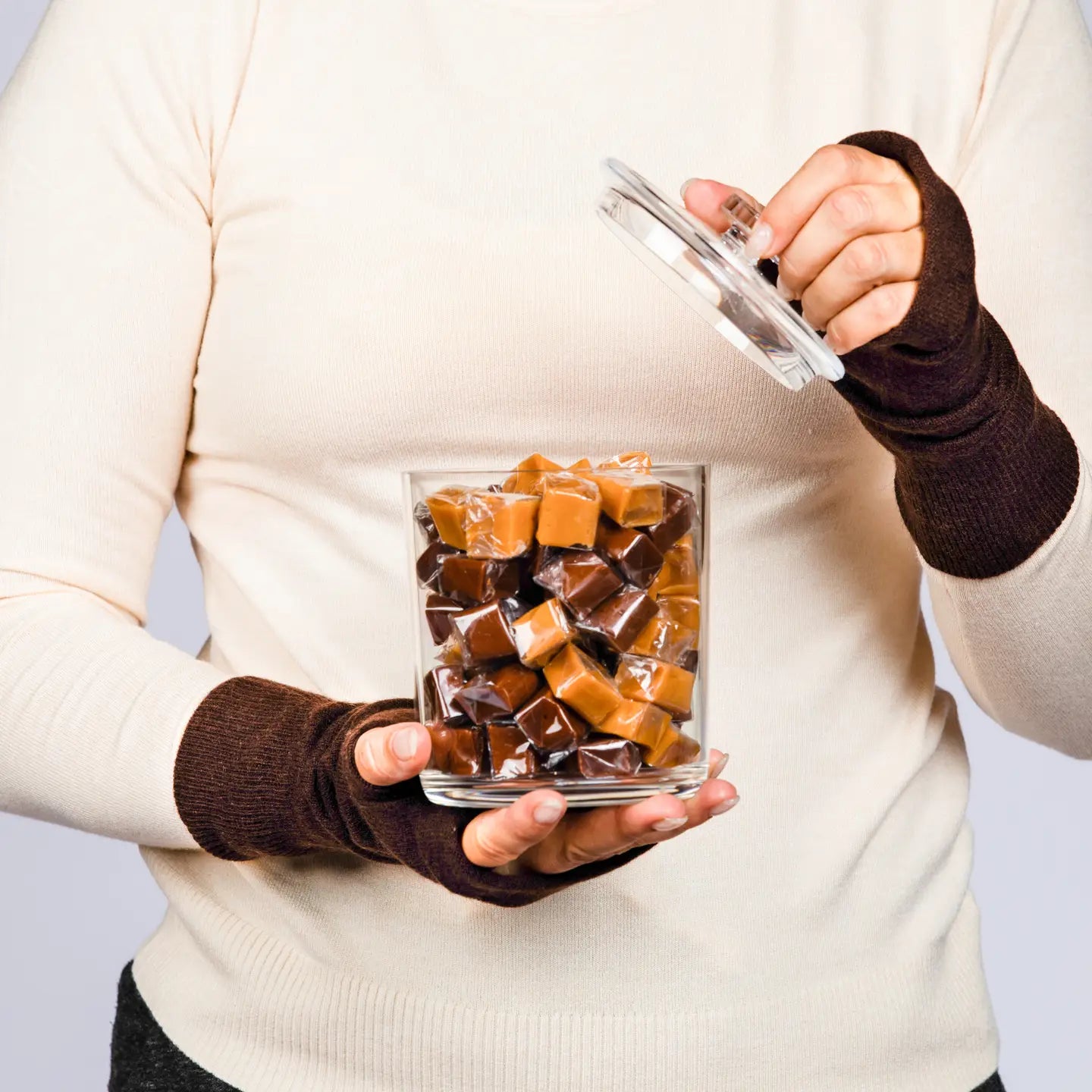 100% Cashmere Fingerless Gloves