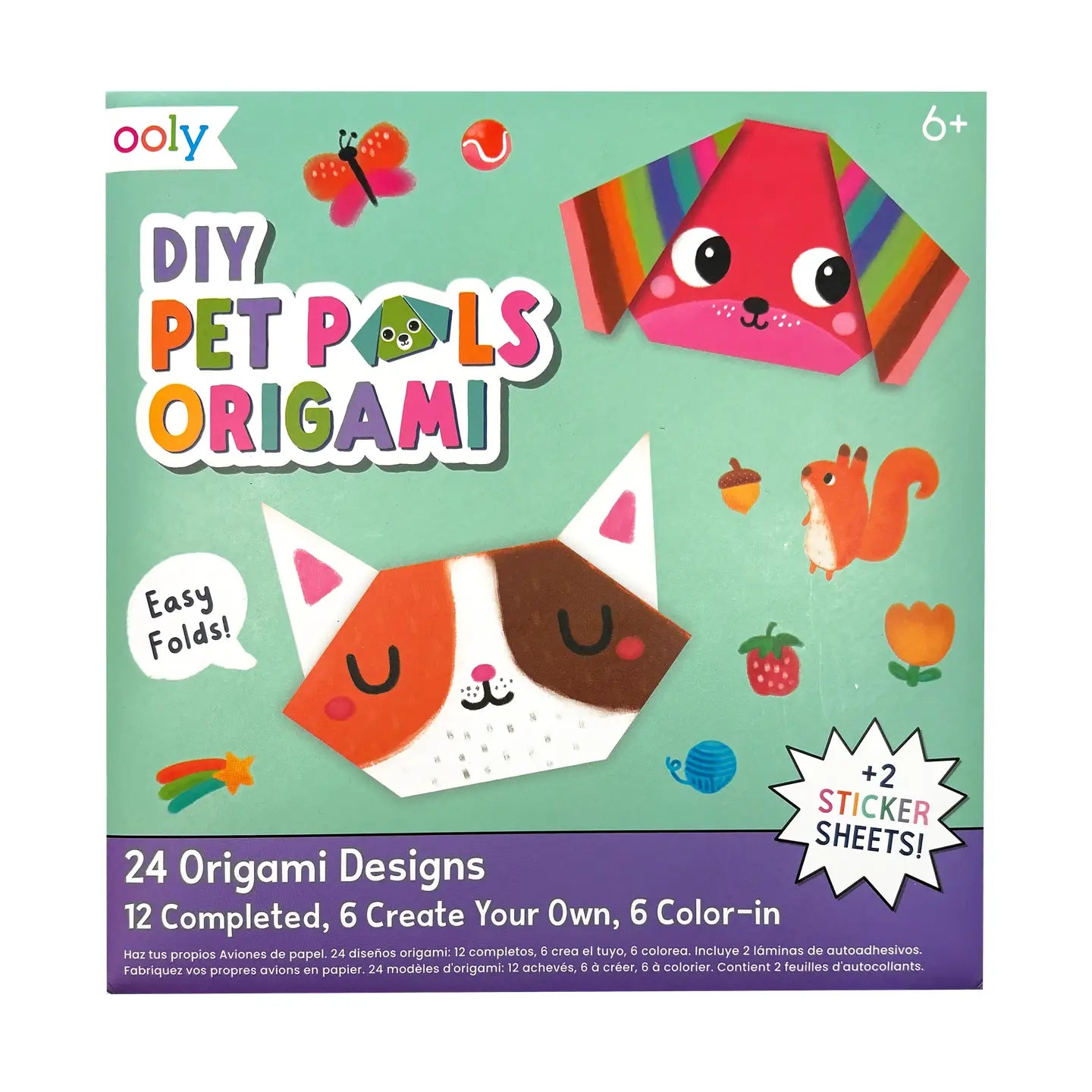 D.I.Y. Pet Pals Origami - Set of 24 Designs