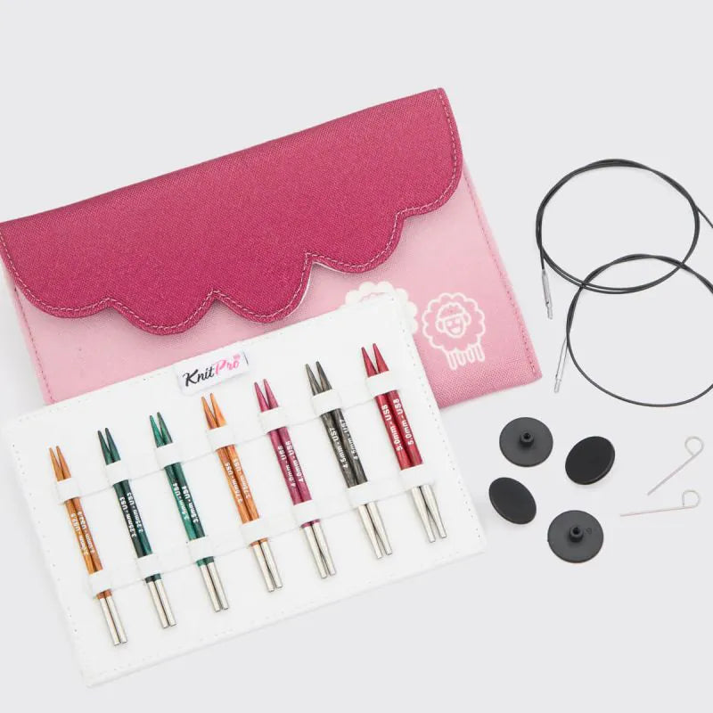 Knit Pro Dreamz Interchangeable Circular Needle Set (5", Midi)