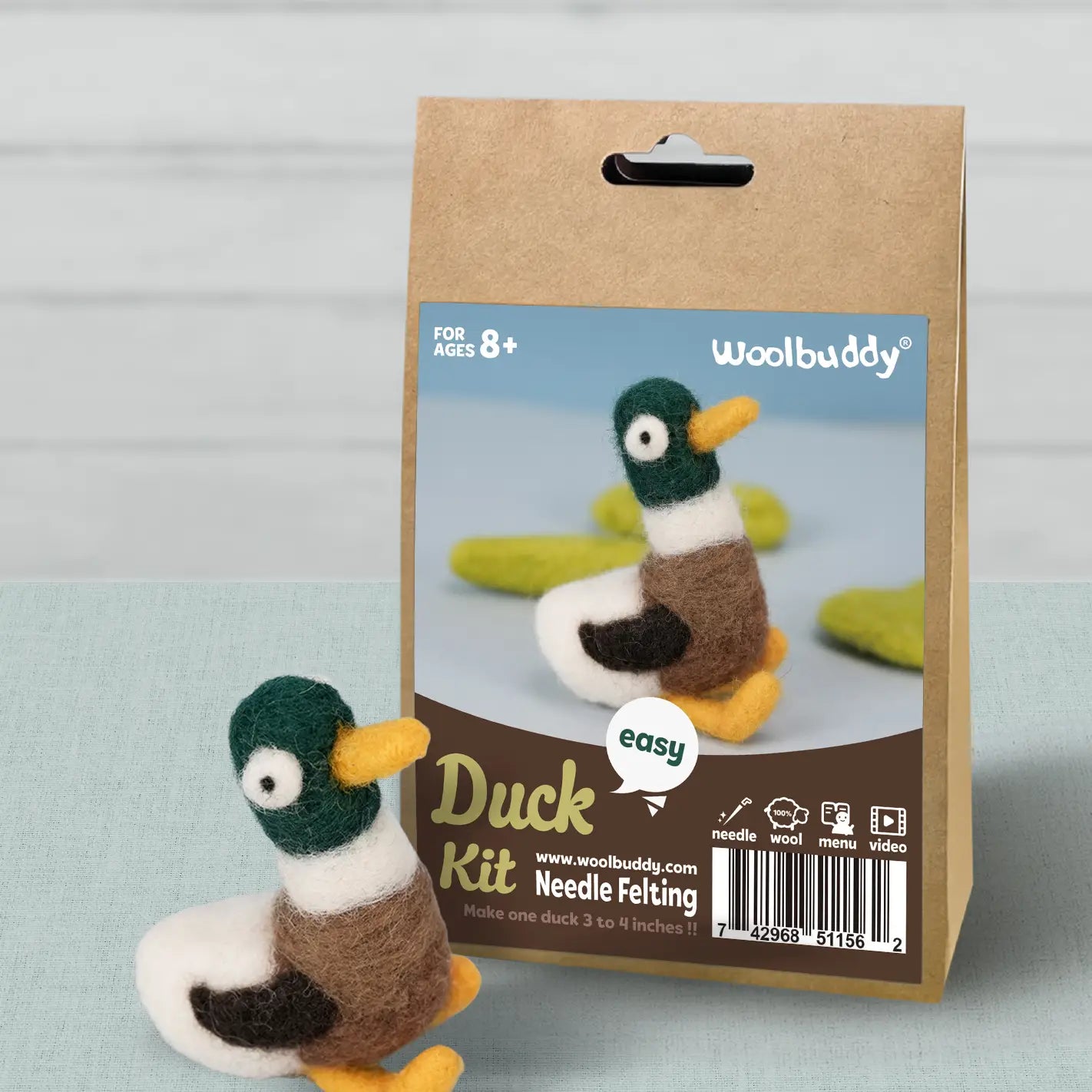 Woolbuddy Mini Needle Felting Kits (Beginner & Intermediate)