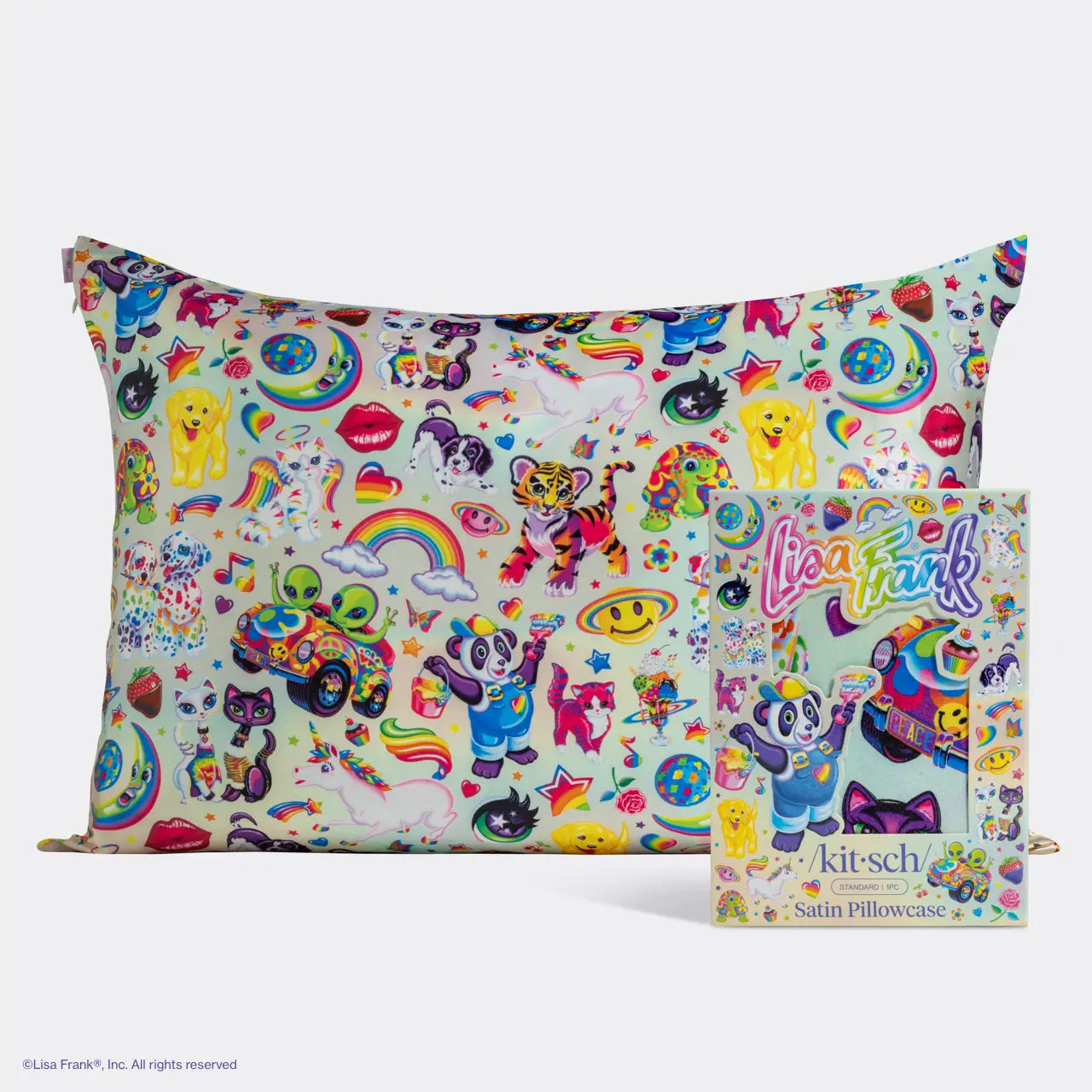 Kitsch X Lisa Frank Standard Satin Pillowcases