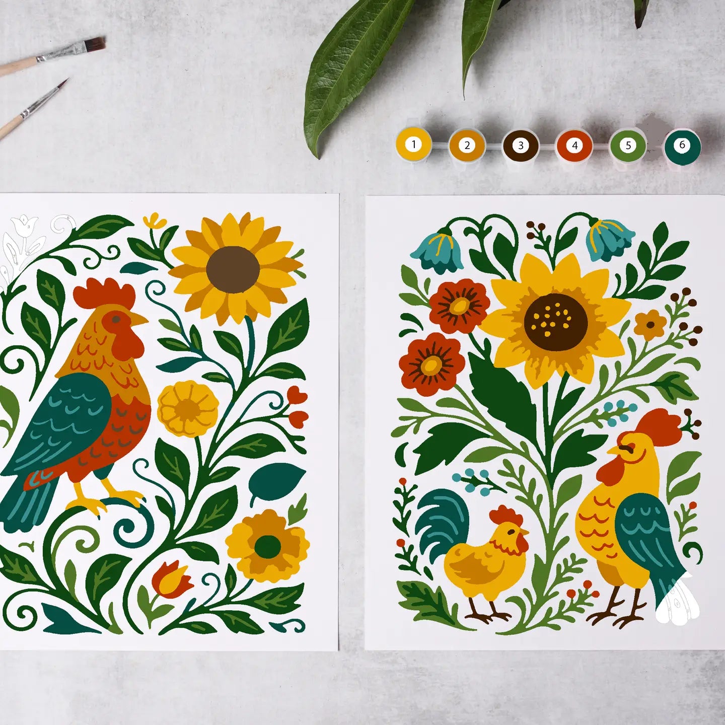 Cate Paper Paint by Numbers Kits