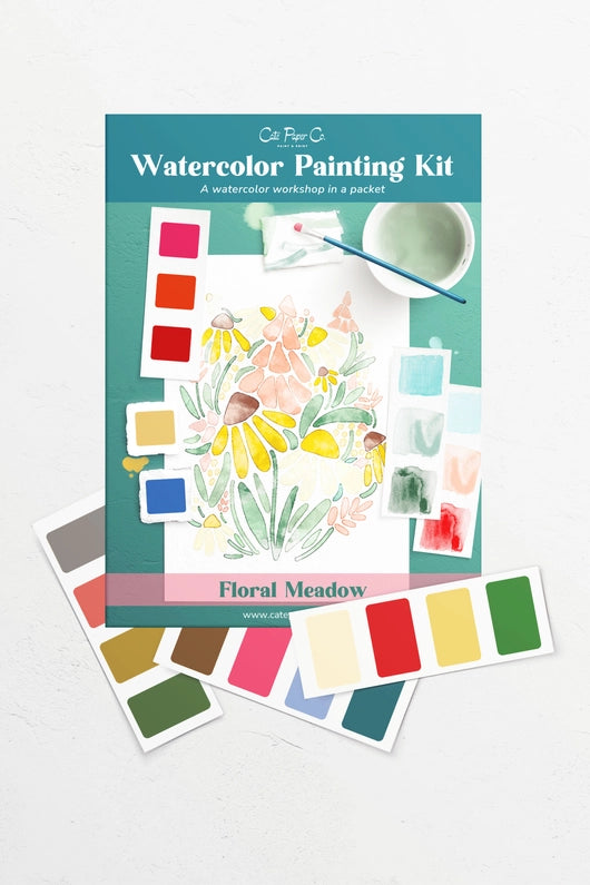 Cate Paper Watercolor Painting Kits (Beginner)