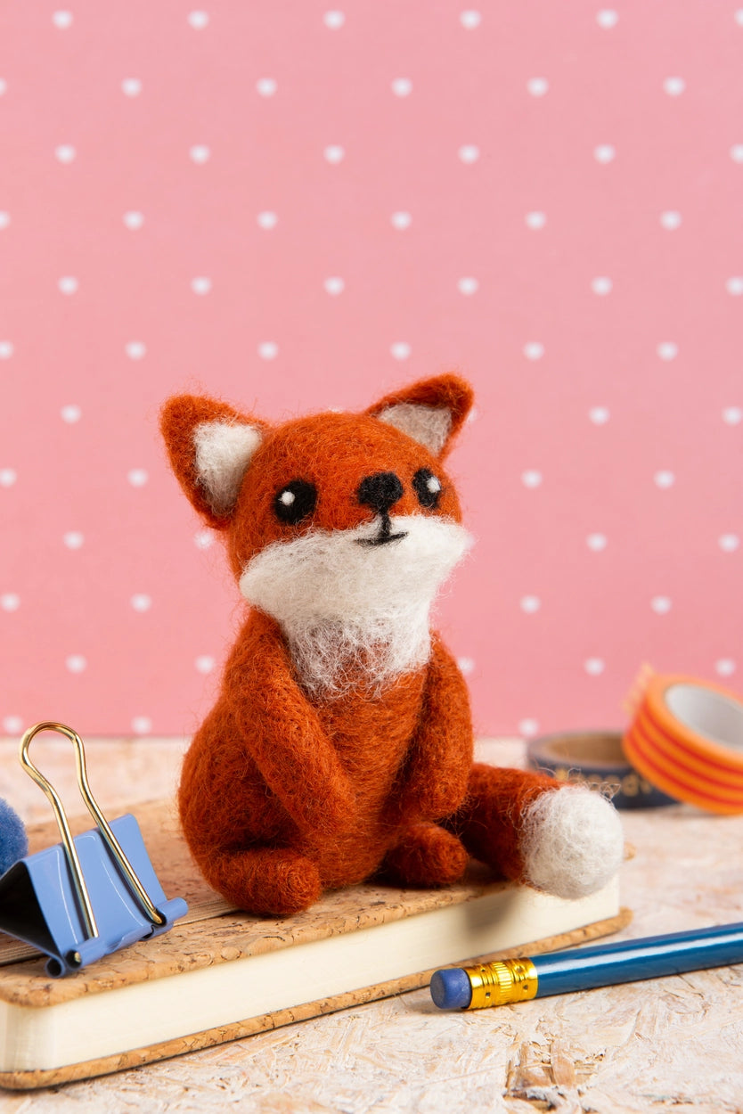 Mini Fox Cub Needle Felting Kit