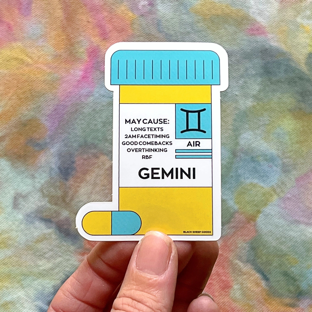 Zodiac Sign Pill Bottle Stickers