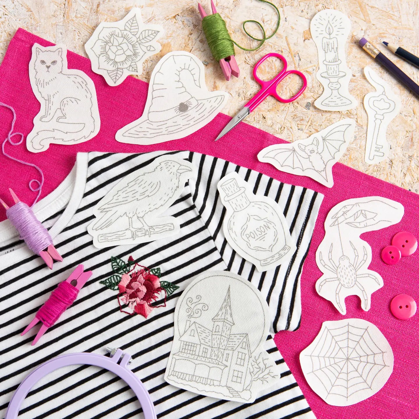 Hawthorn Handmade Stick & Stitch Embroidery Pack