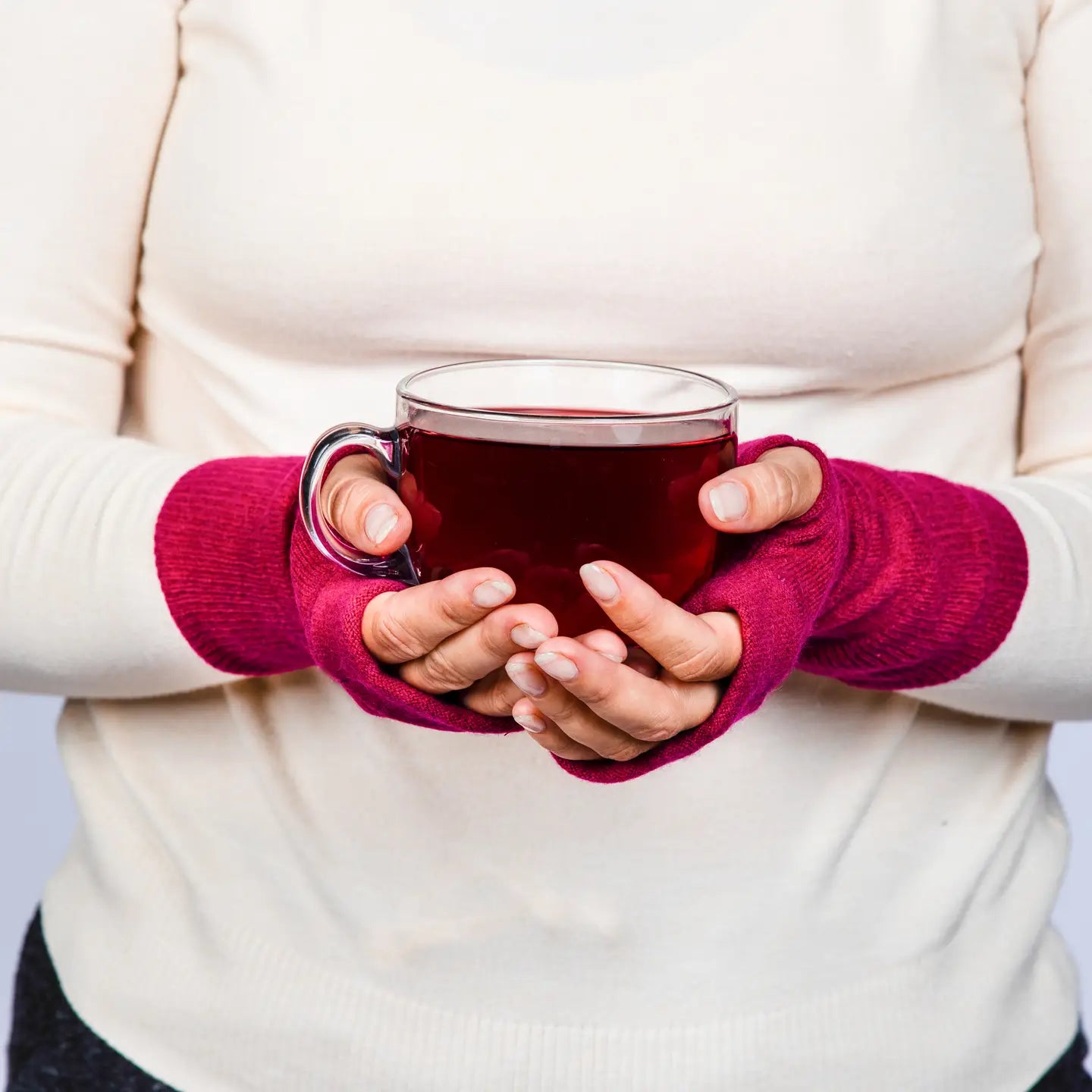 100% Cashmere Fingerless Gloves