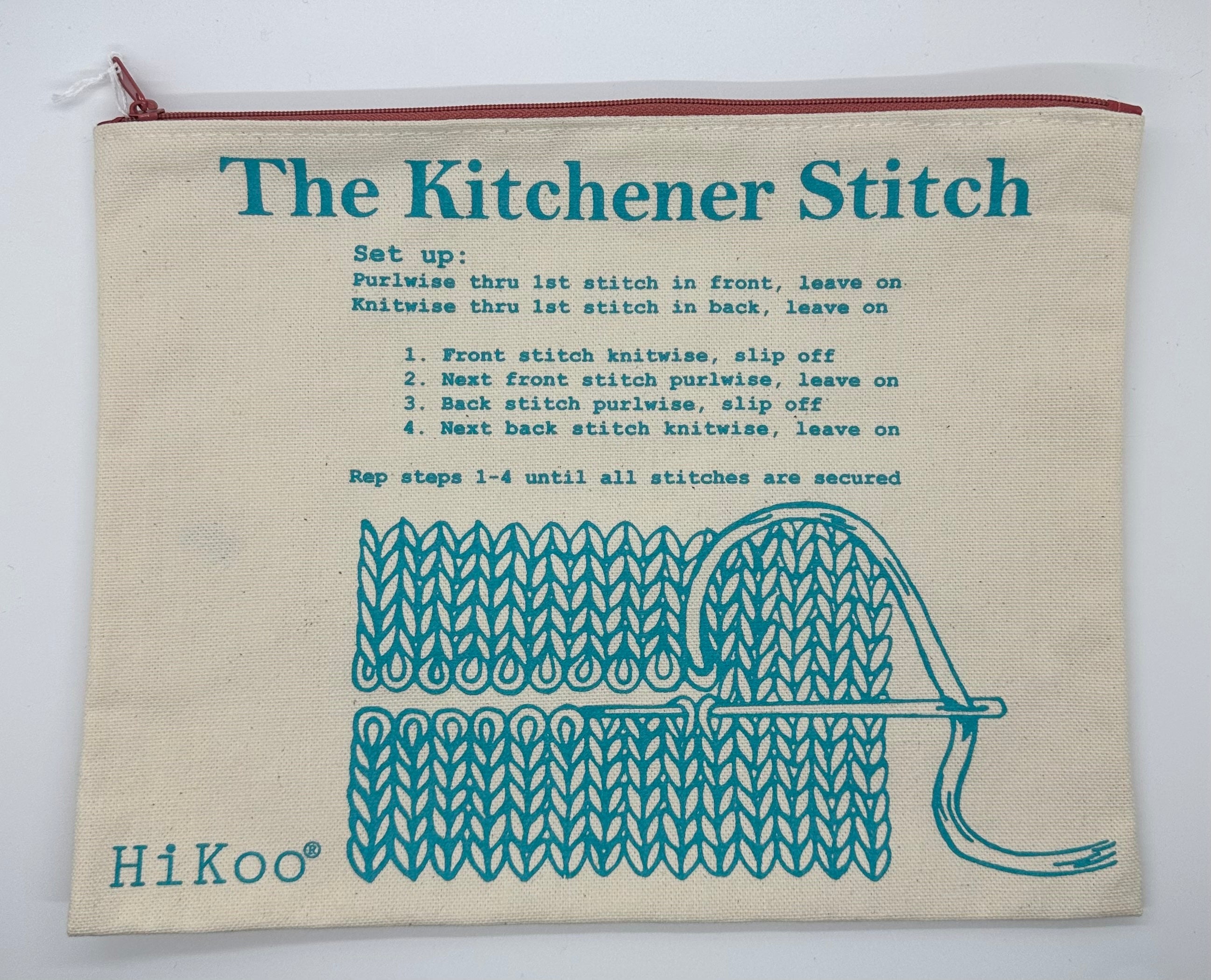 HiKoo Kitchener Stitch Zip Bag