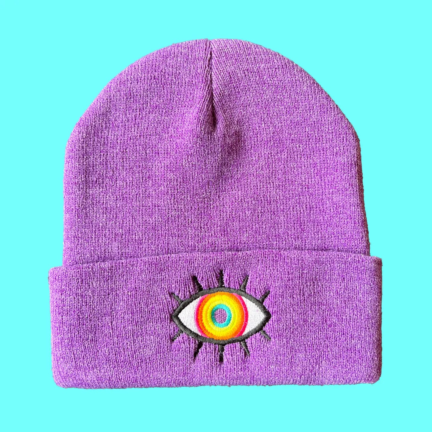 Wokeface Rainbow Eye Beanies