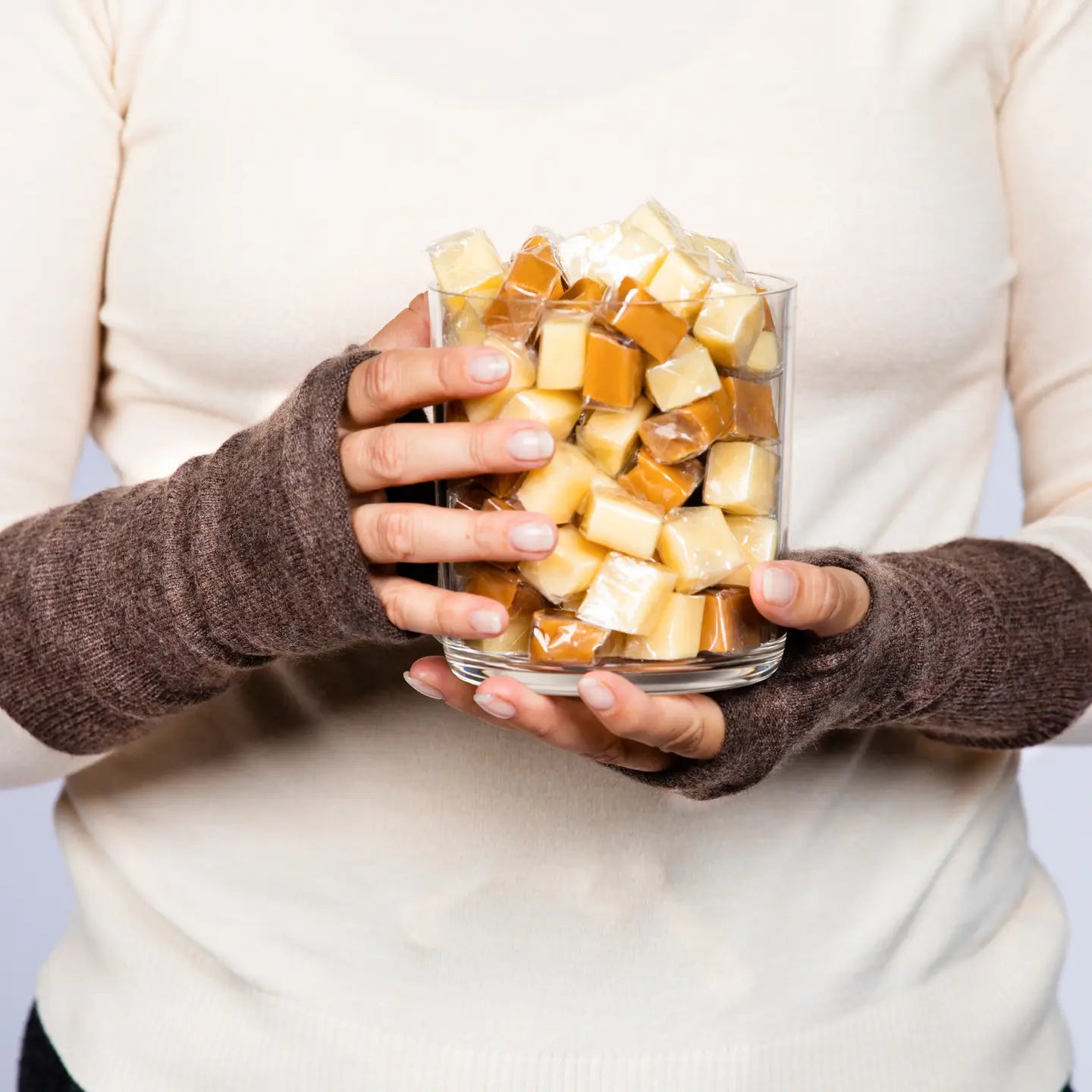 100% Cashmere Fingerless Gloves