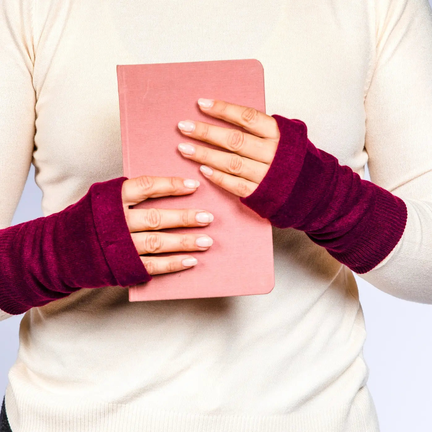 100% Cashmere Fingerless Gloves