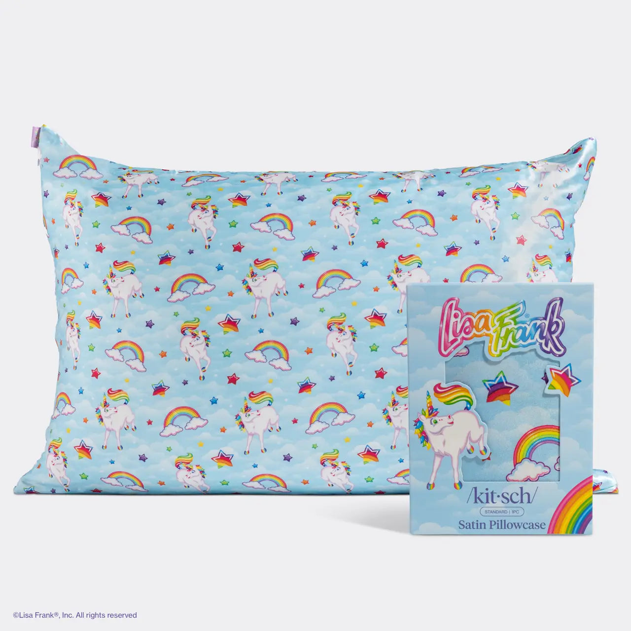 Kitsch X Lisa Frank Standard Satin Pillowcases