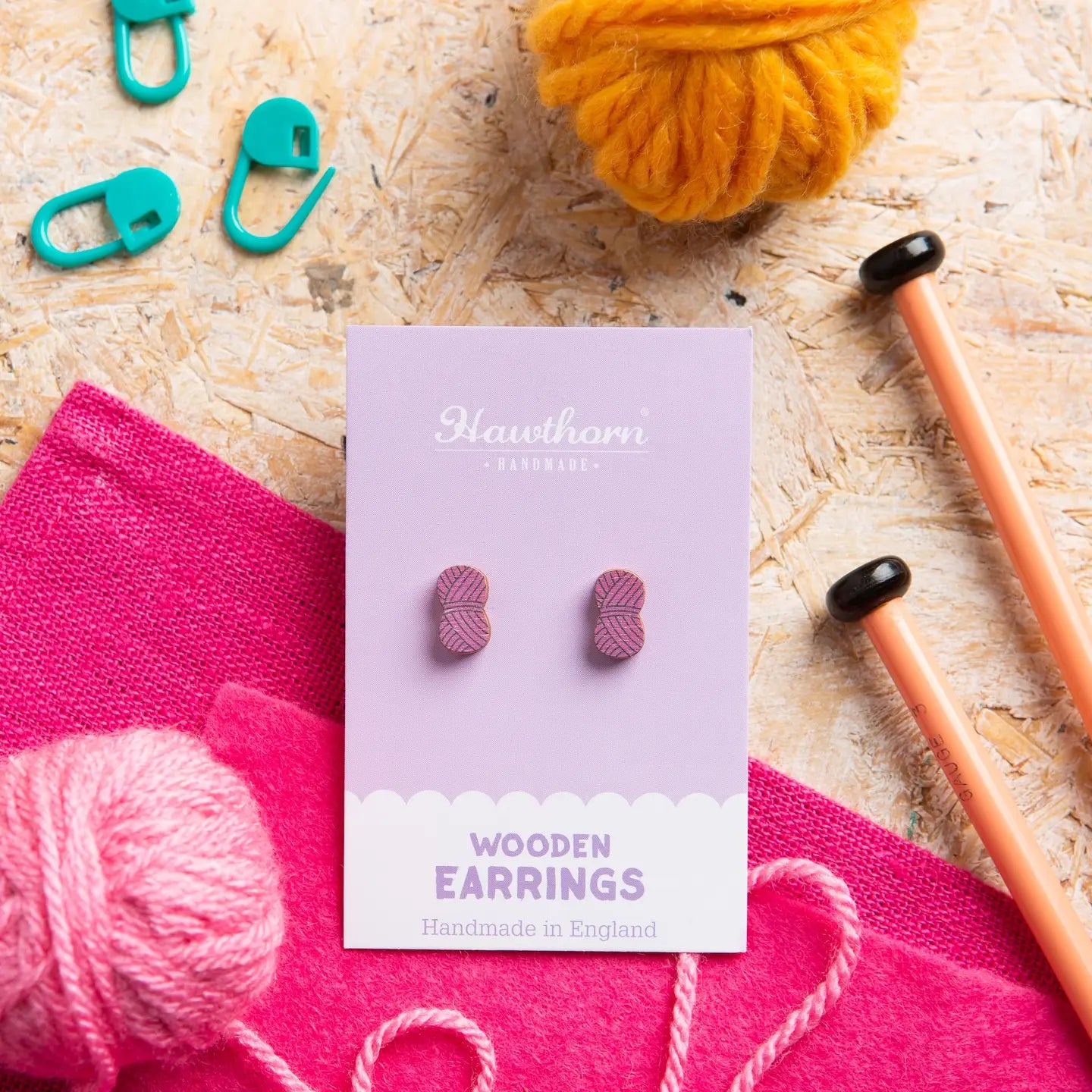 Hawthorn Handmade Wooden Earrings