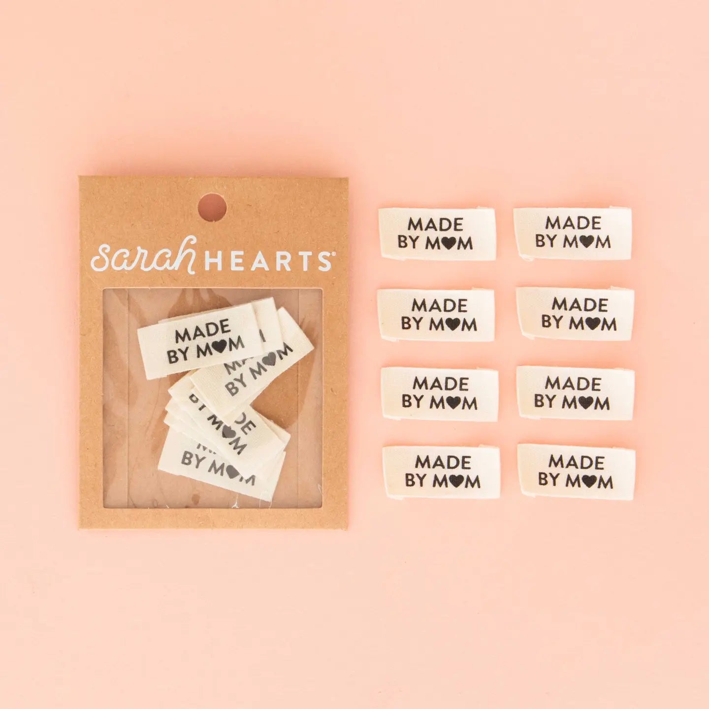 Sarah Hearts Woven Labels