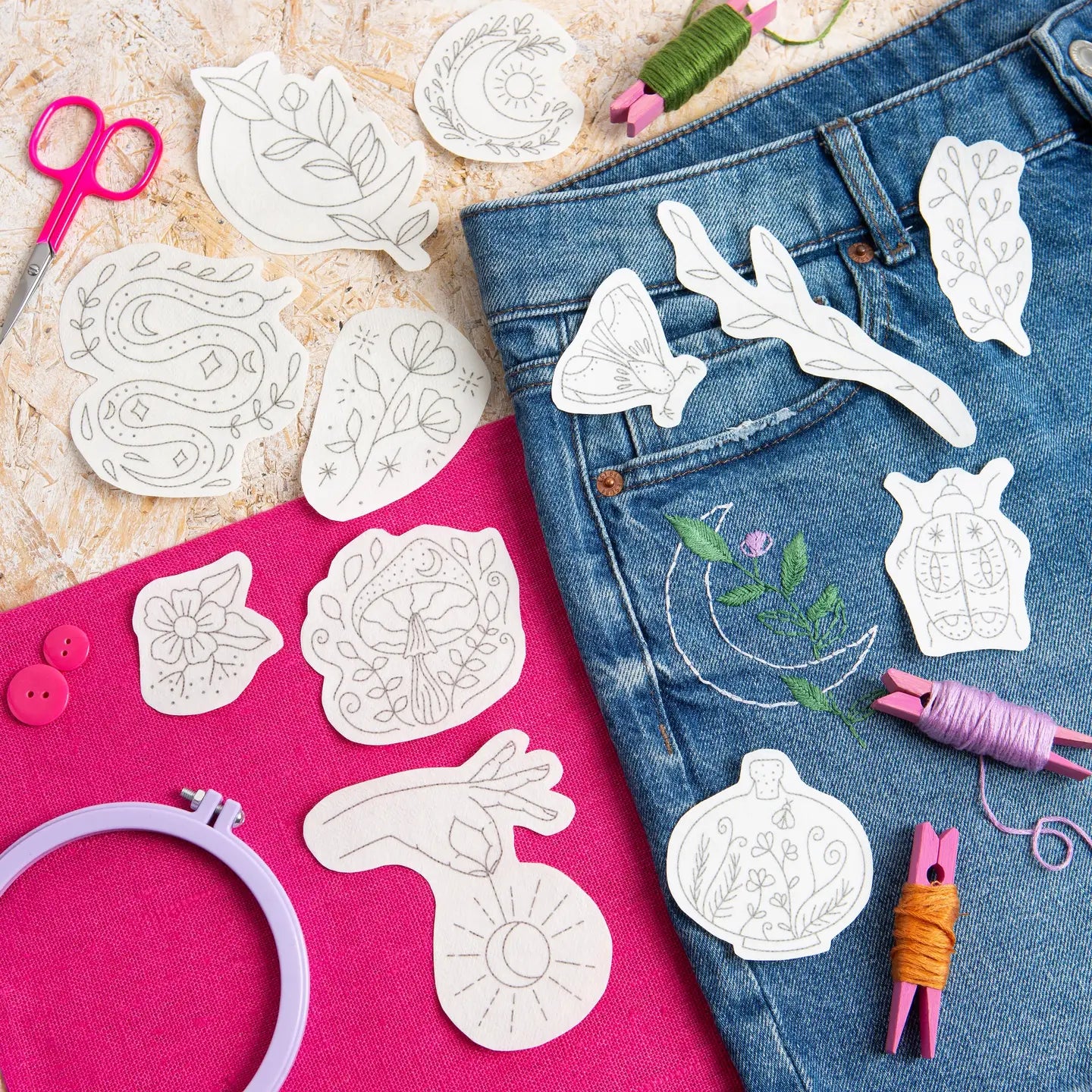 Hawthorn Handmade Stick & Stitch Embroidery Pack