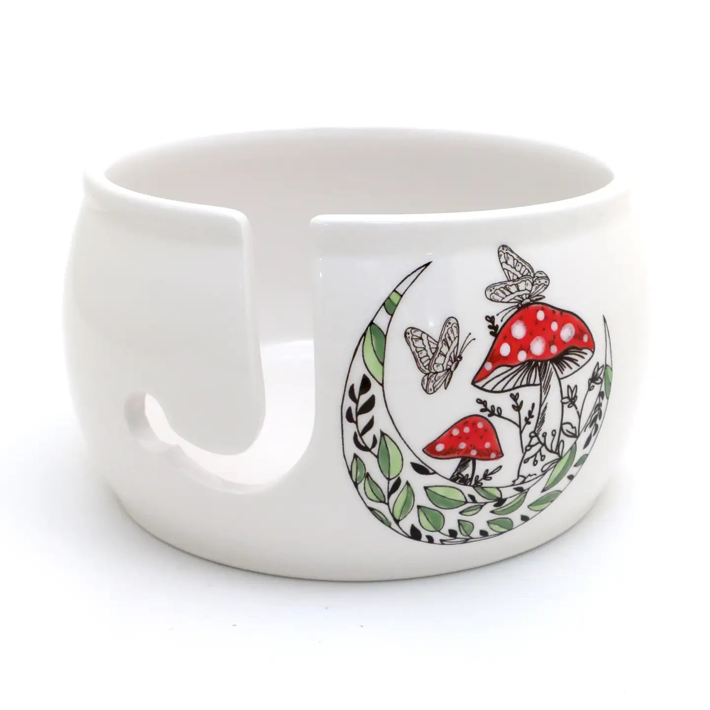 Lenny Mud Ceramic Yarn Bowls