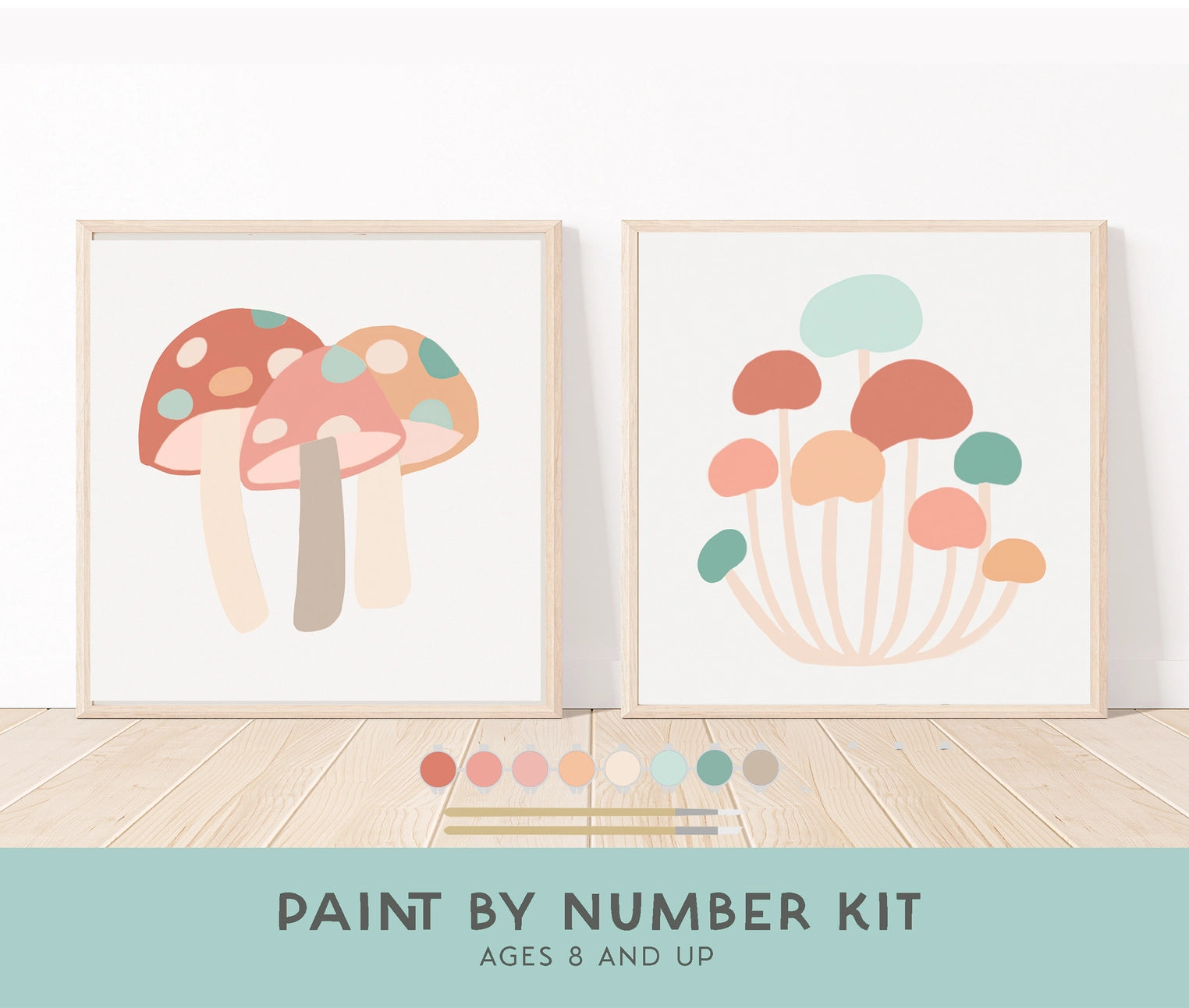 Breathe People Paint by Number Kit (Two 8" x 8")