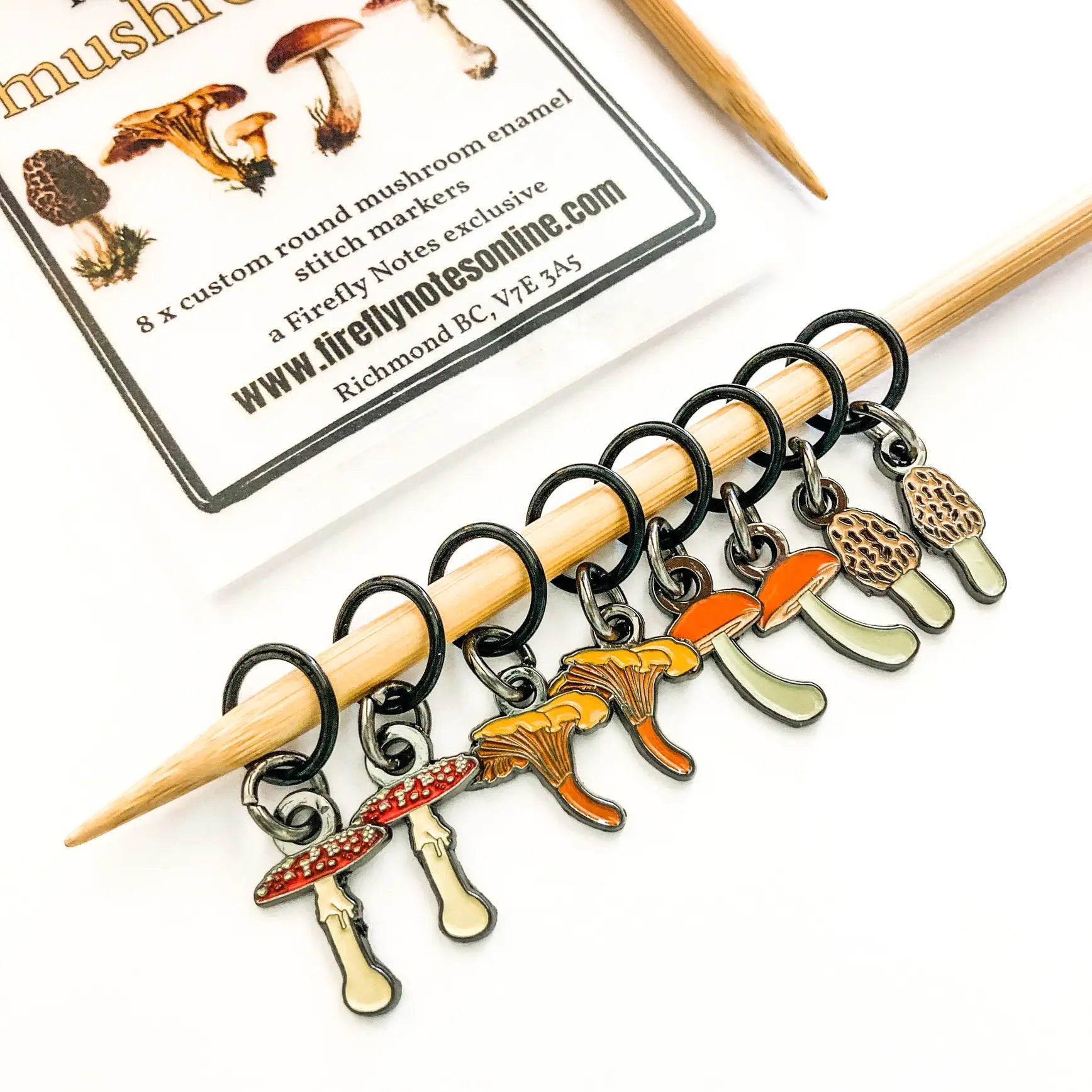 Firefly Notes Makers Mushrooms Stitch Markers