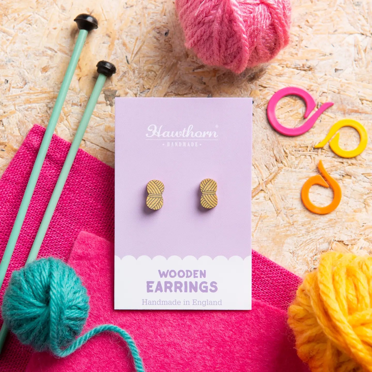 Hawthorn Handmade Wooden Earrings