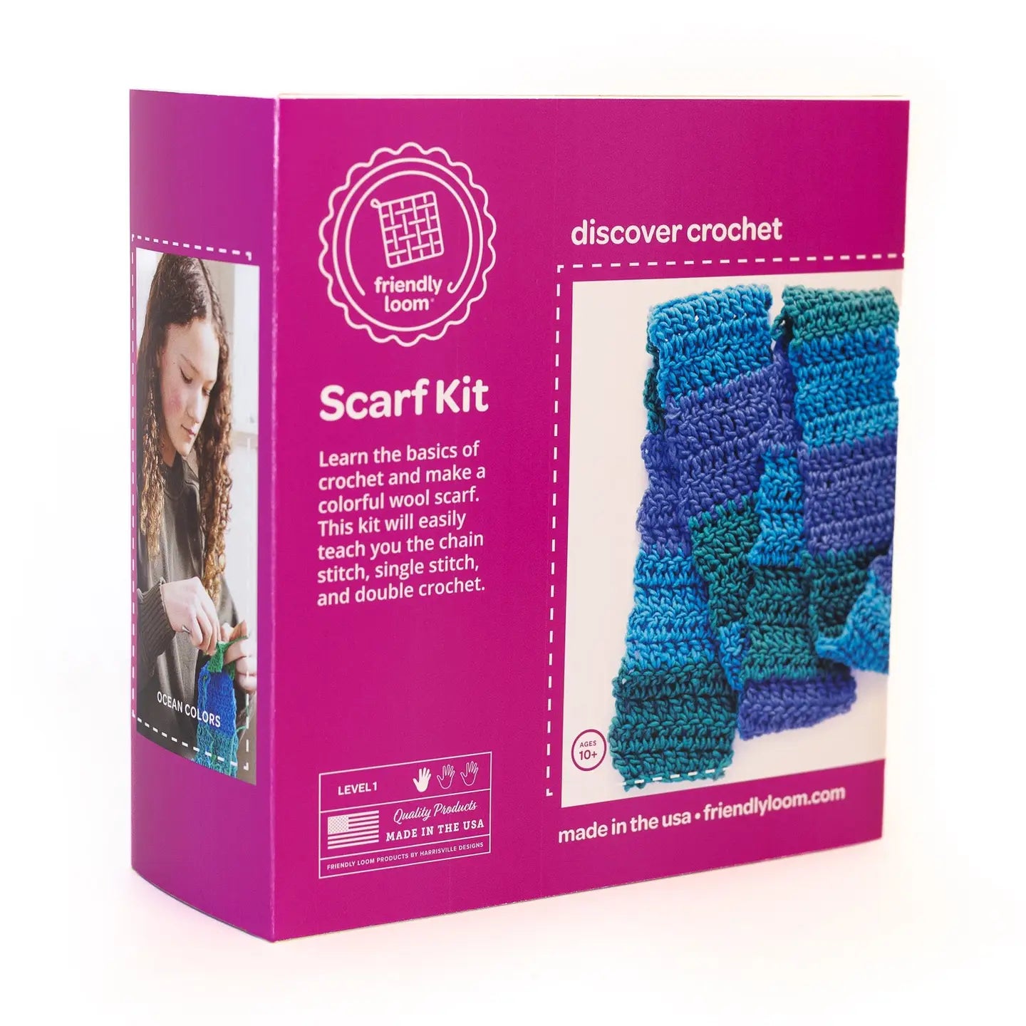 Discover Crochet Scarf Kit