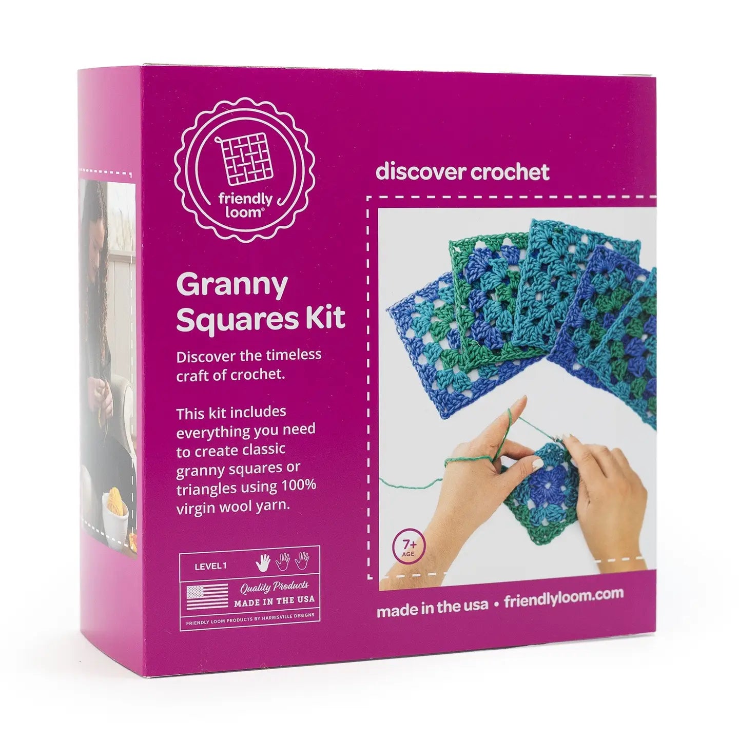 Discover Crochet Granny Square Kit