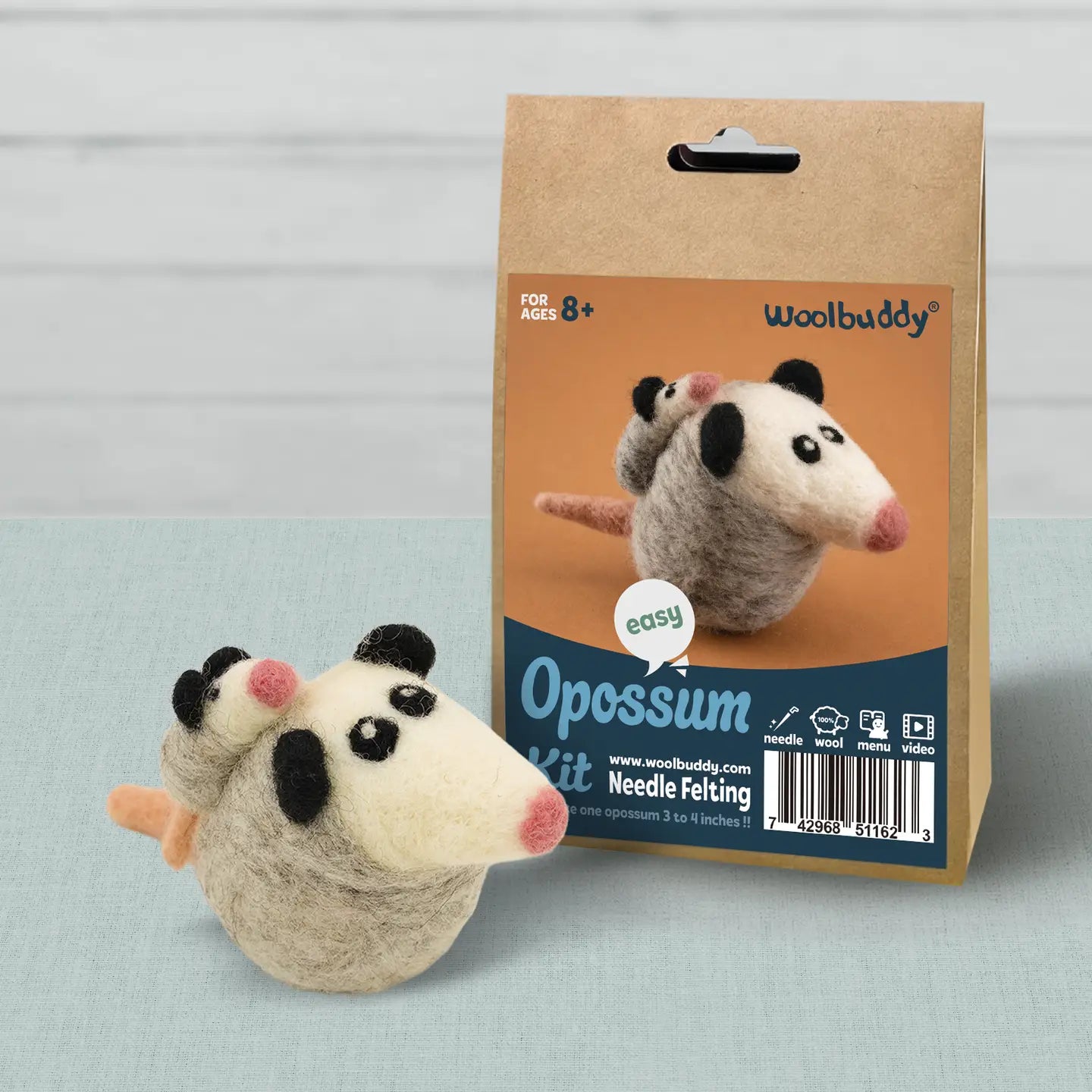 Woolbuddy Mini Needle Felting Kits (Beginner & Intermediate)