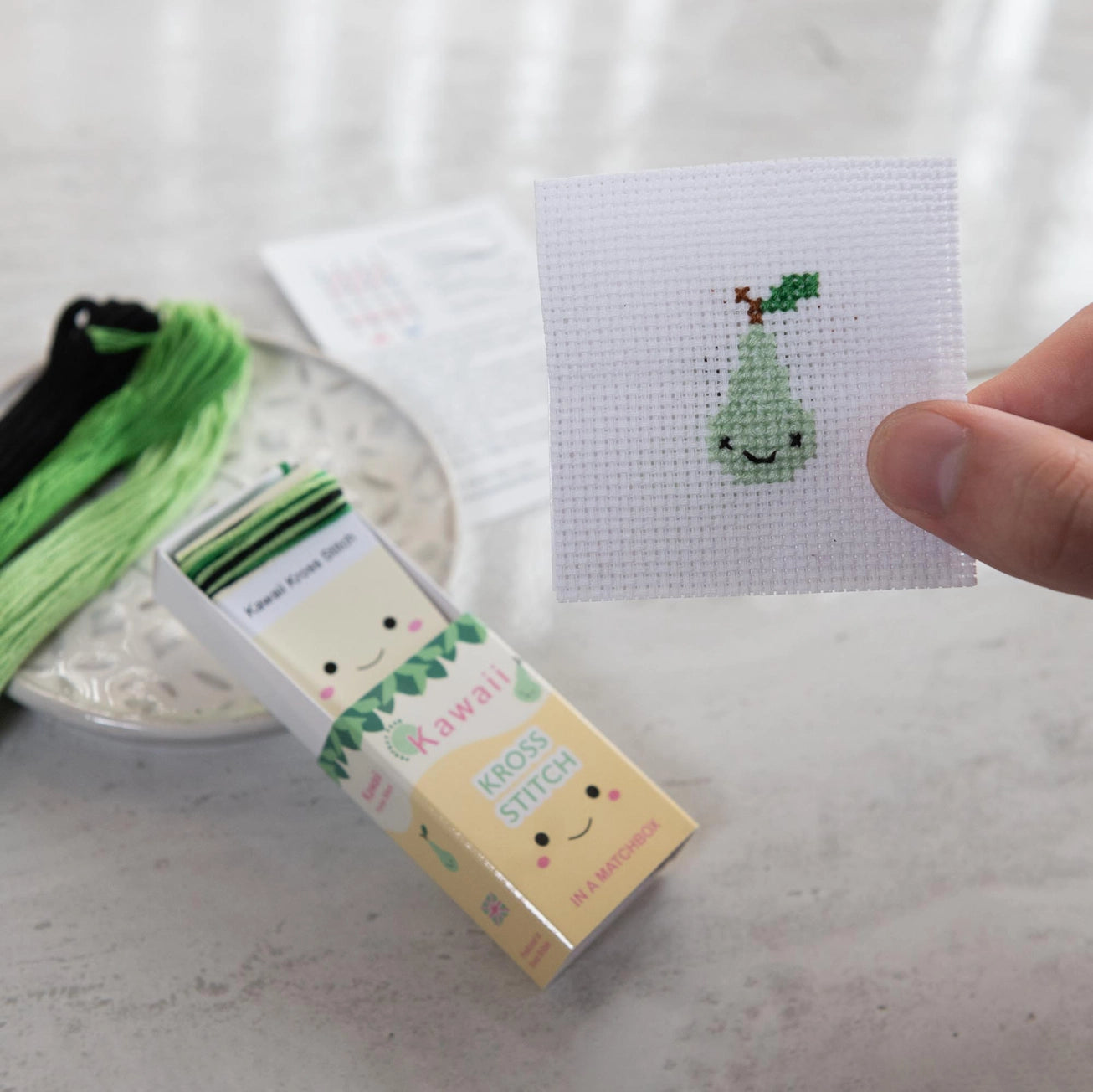 Cross Stitch in a Matchbox