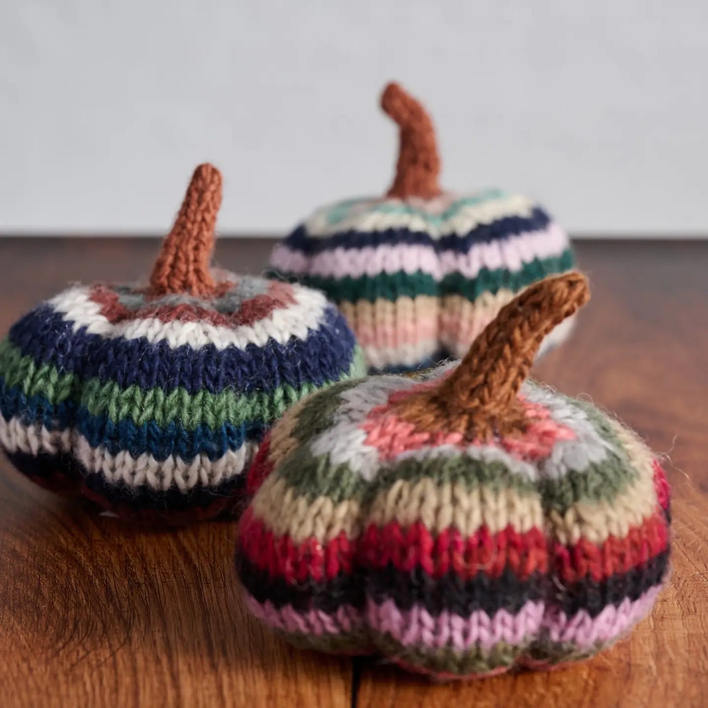 Spices & Stripes Knit Pumpkin