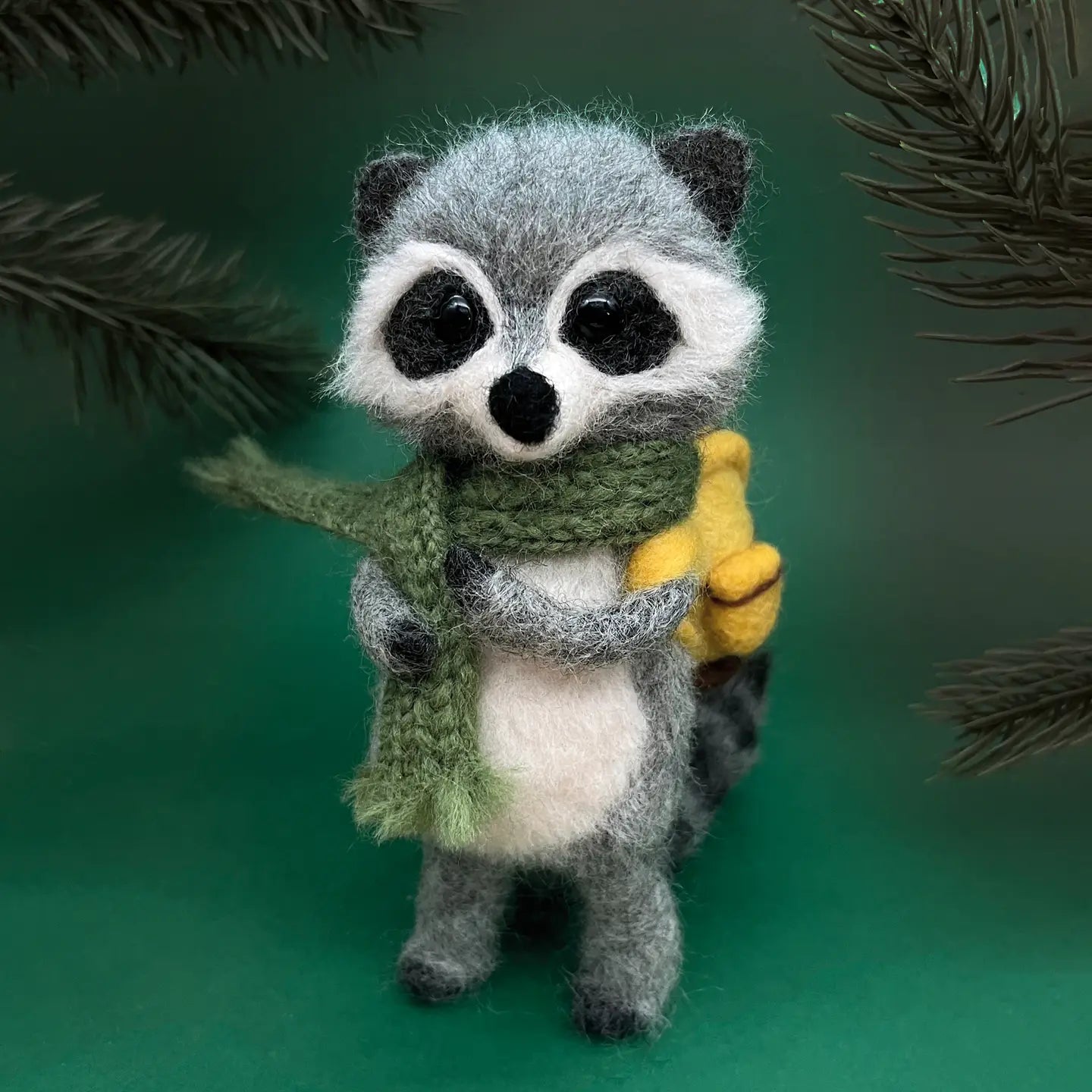 Bergin & Bath Needle Felting Kit (Raccoon)