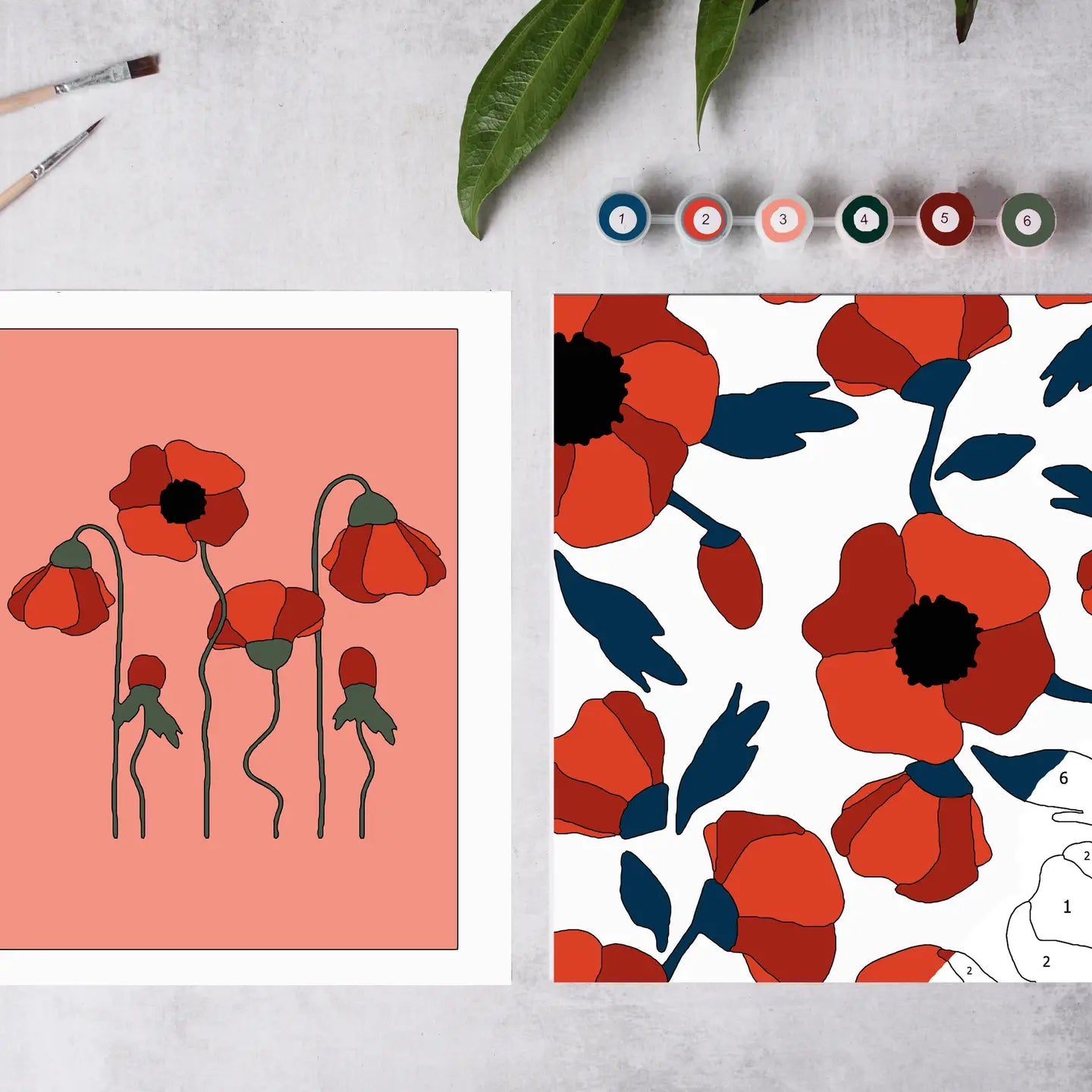 Cate Paper Paint by Numbers Kits
