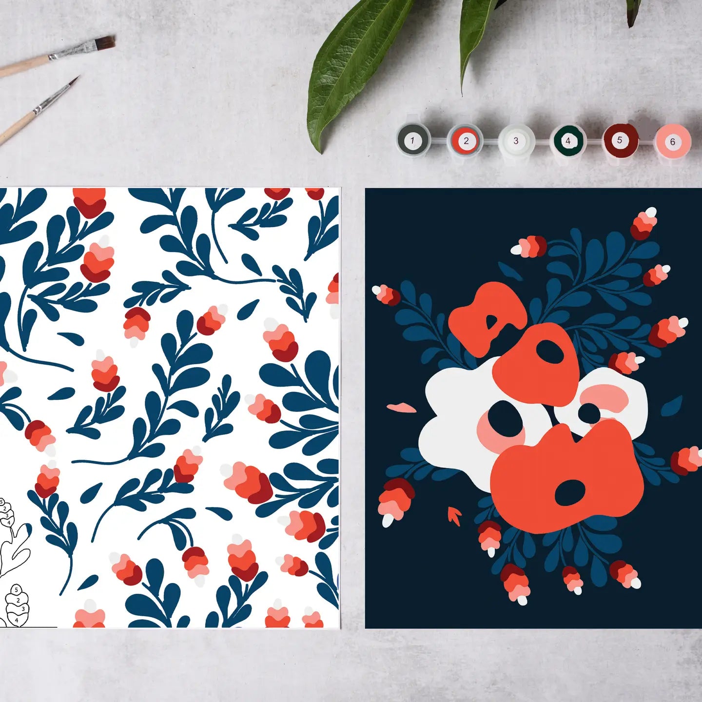 Cate Paper Paint by Numbers Kits