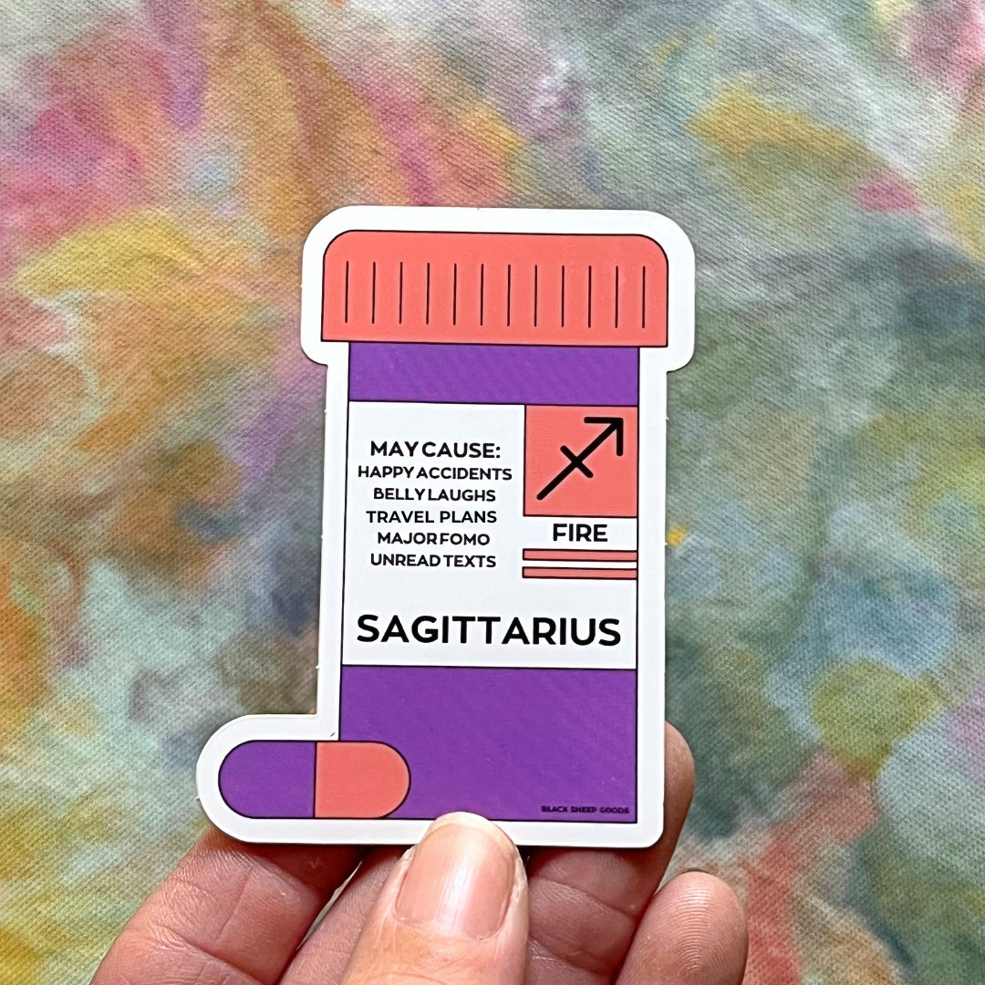 Zodiac Sign Pill Bottle Stickers