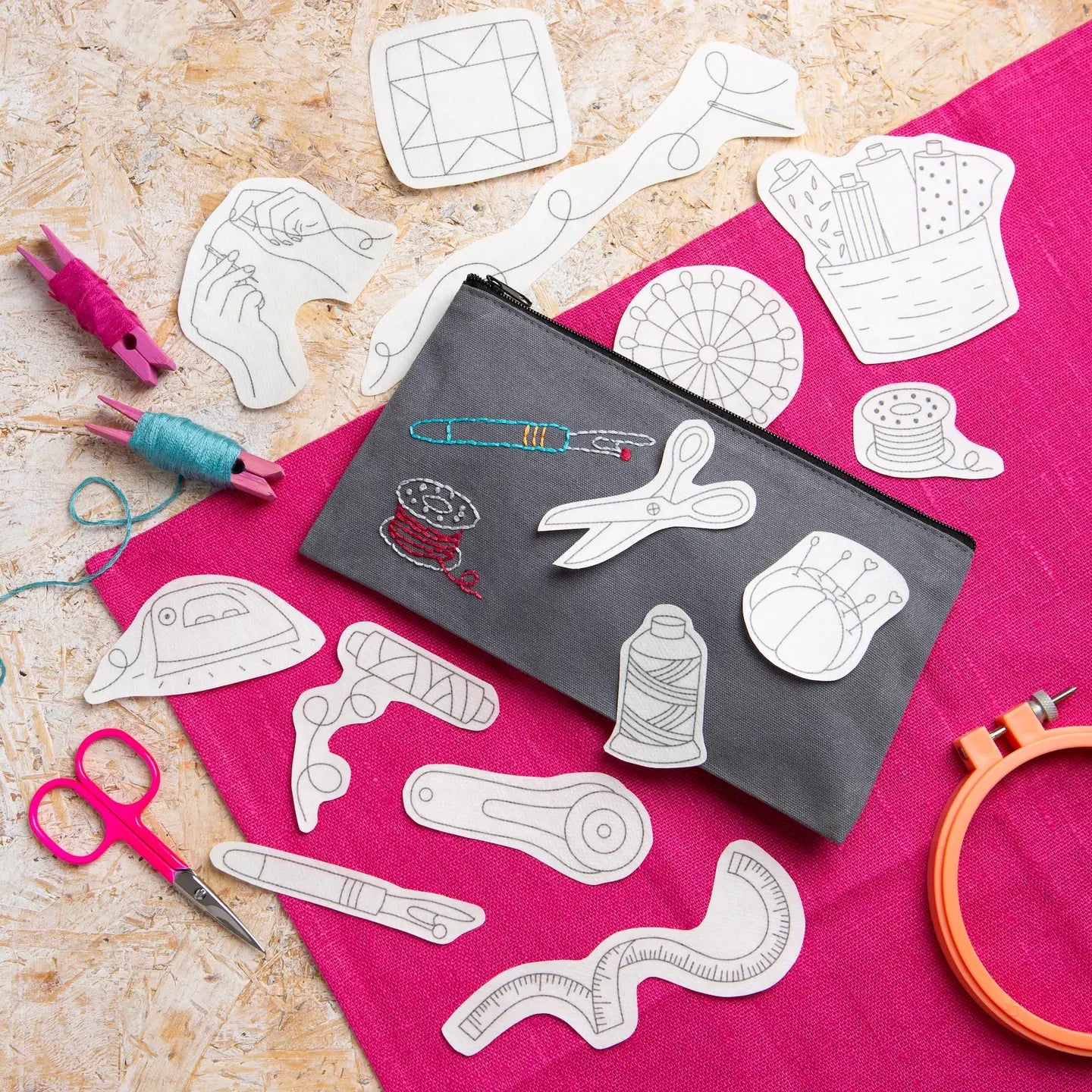 Hawthorn Handmade Stick & Stitch Embroidery Pack