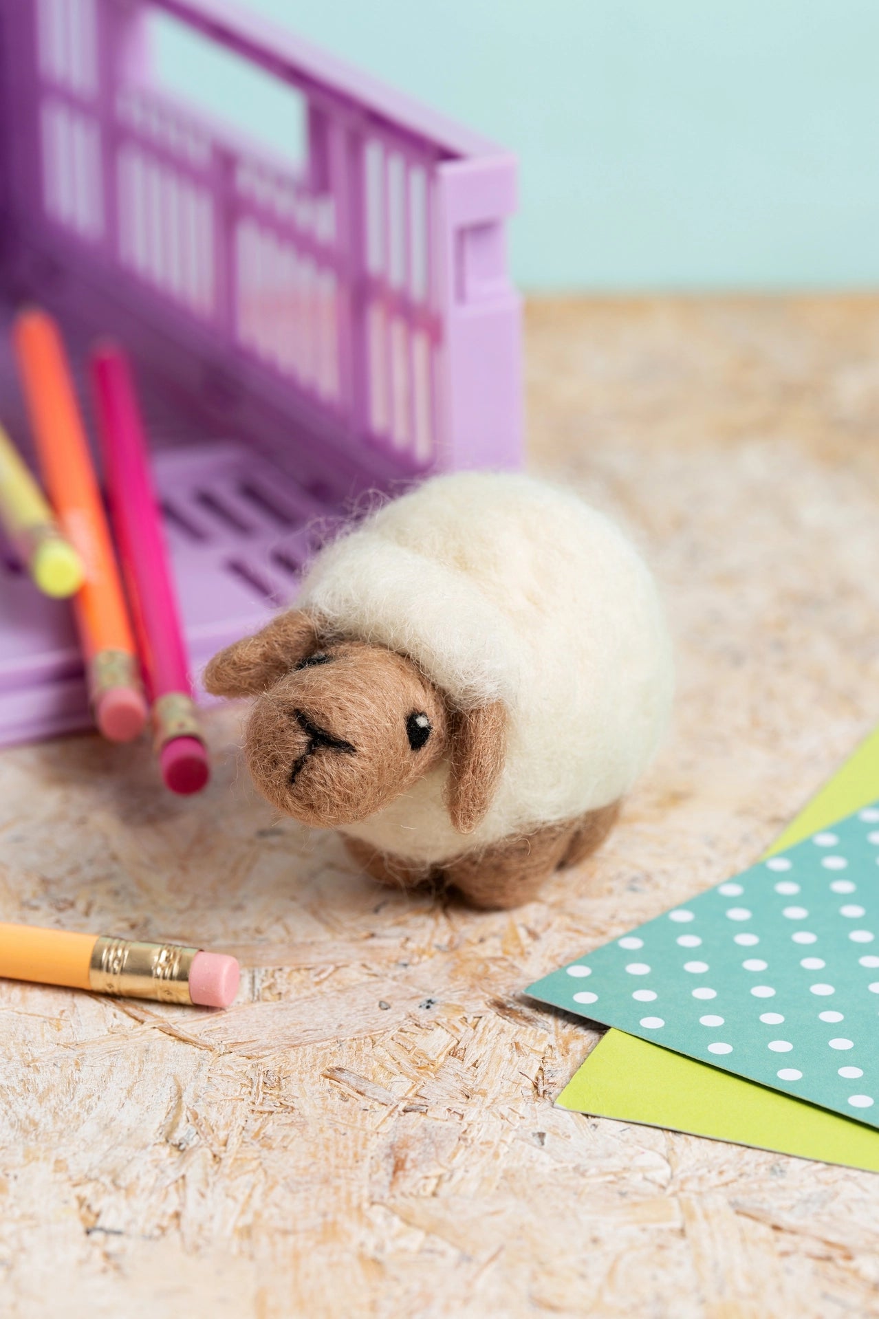 Mini Sheep Needle Felting Kit