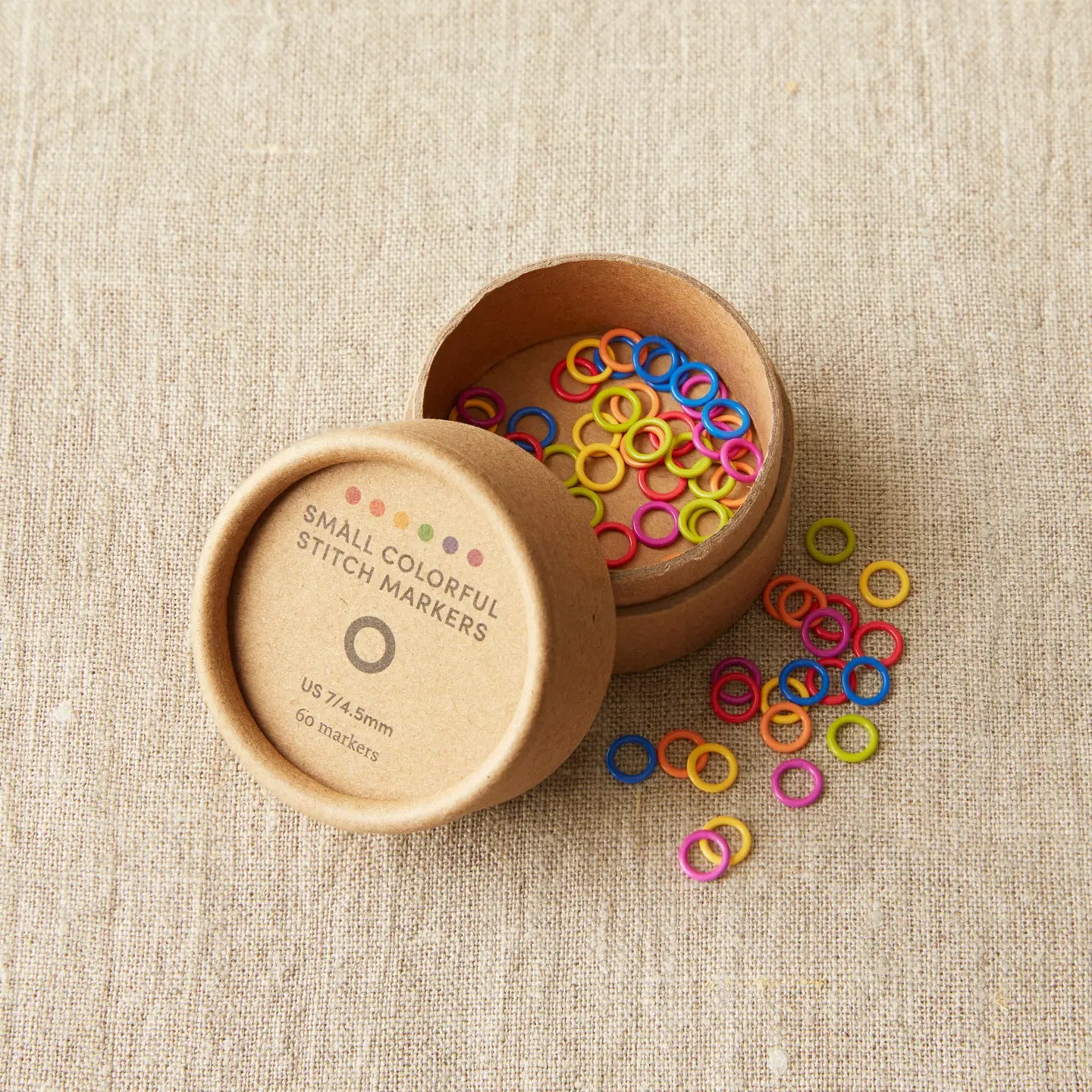 Colorful Ring Stitch Markers (Small - up to Size 7)