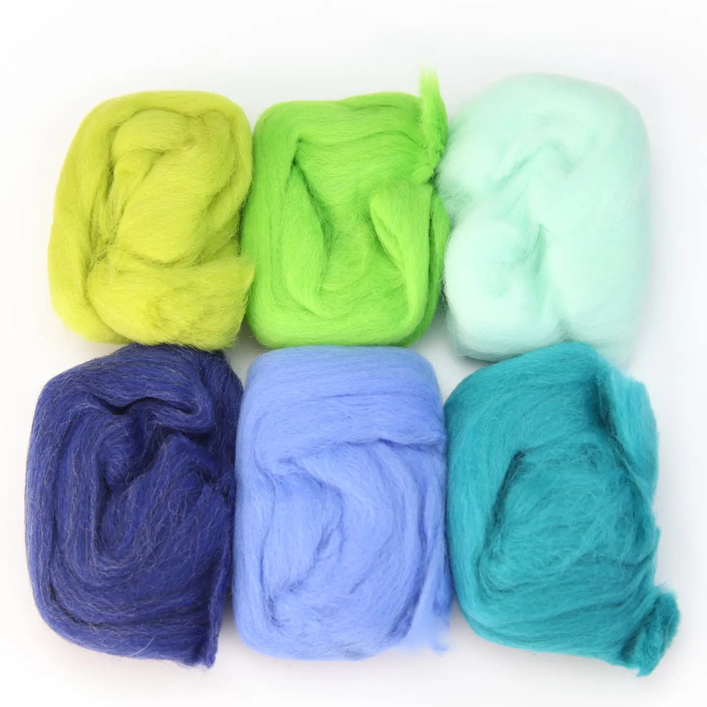Woolbuddy Color Wool Fiber Packs