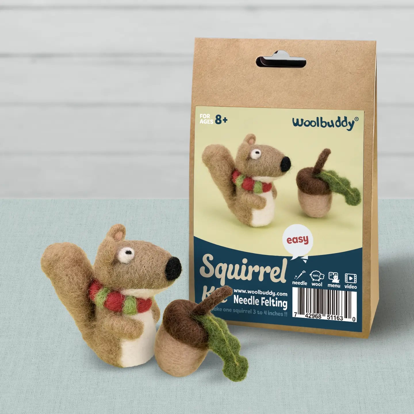 Woolbuddy Mini Needle Felting Kits (Beginner & Intermediate)