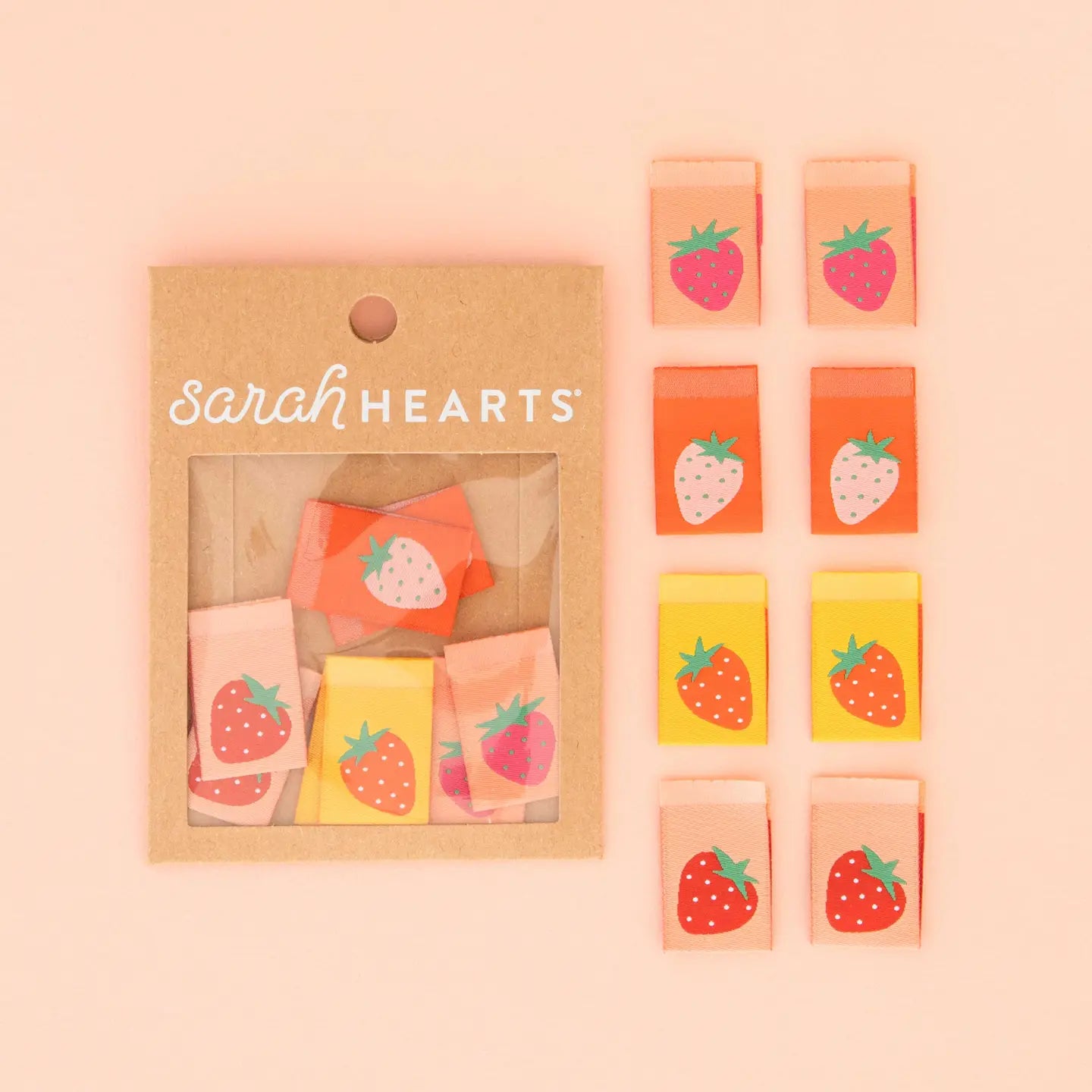 Sarah Hearts Woven Labels