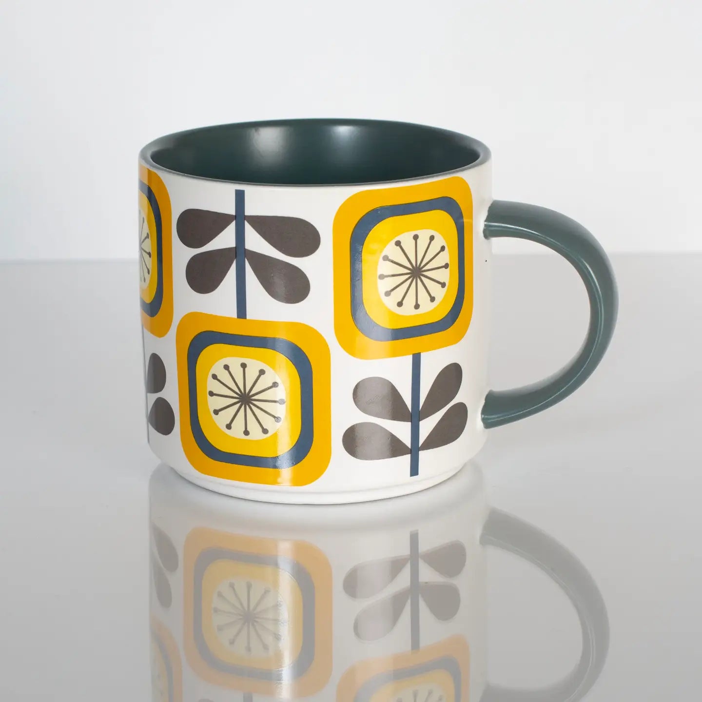 Mid Century Modern Matte Stackable Coffee Mug