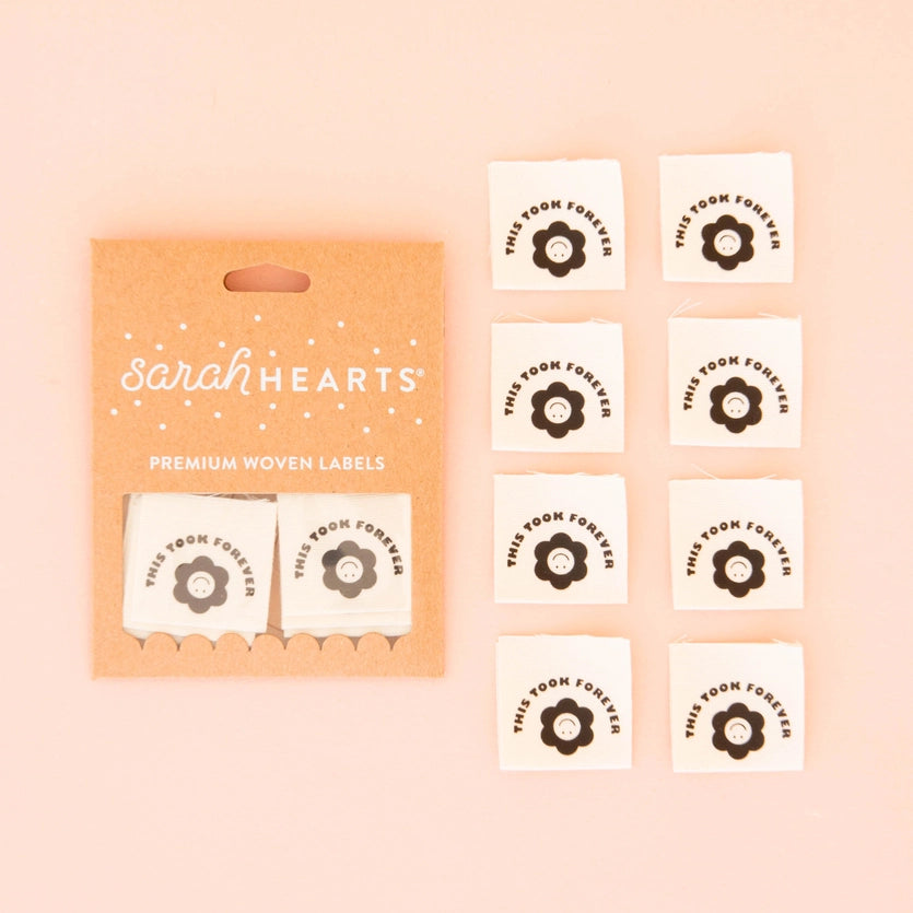 Sarah Hearts Woven Labels