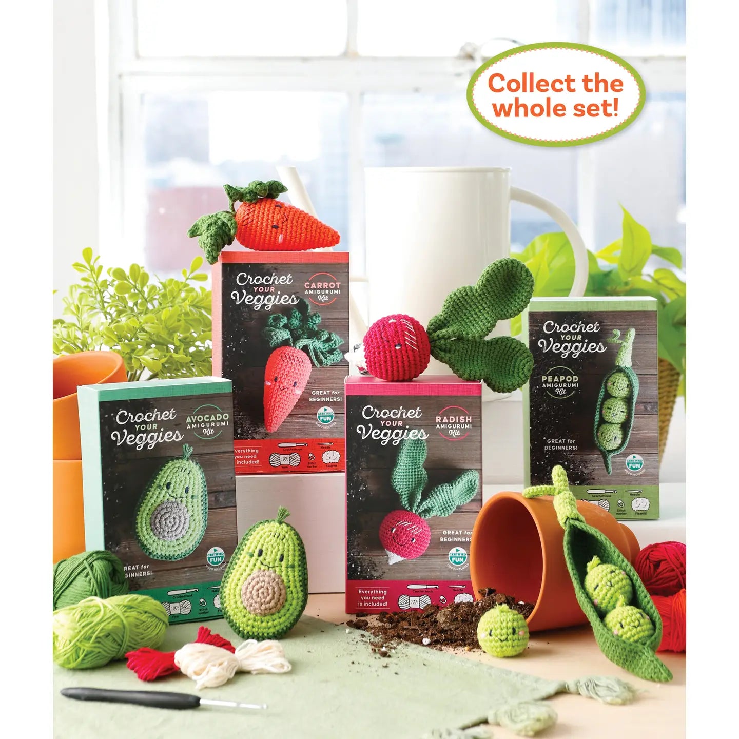 Crochet Your Veggies Amigurumi Kits