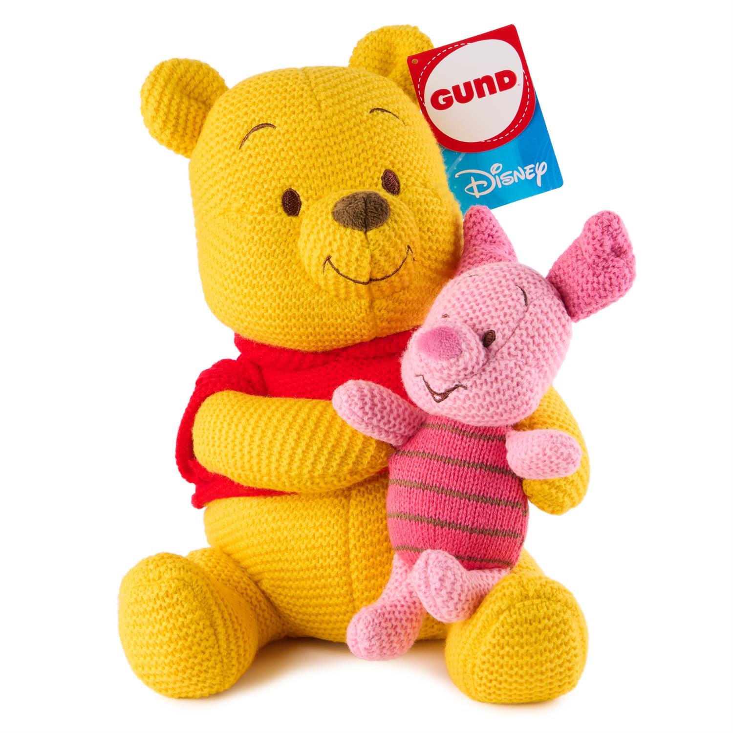 Winnie the Pooh and Piglet Knit Plush, 10"