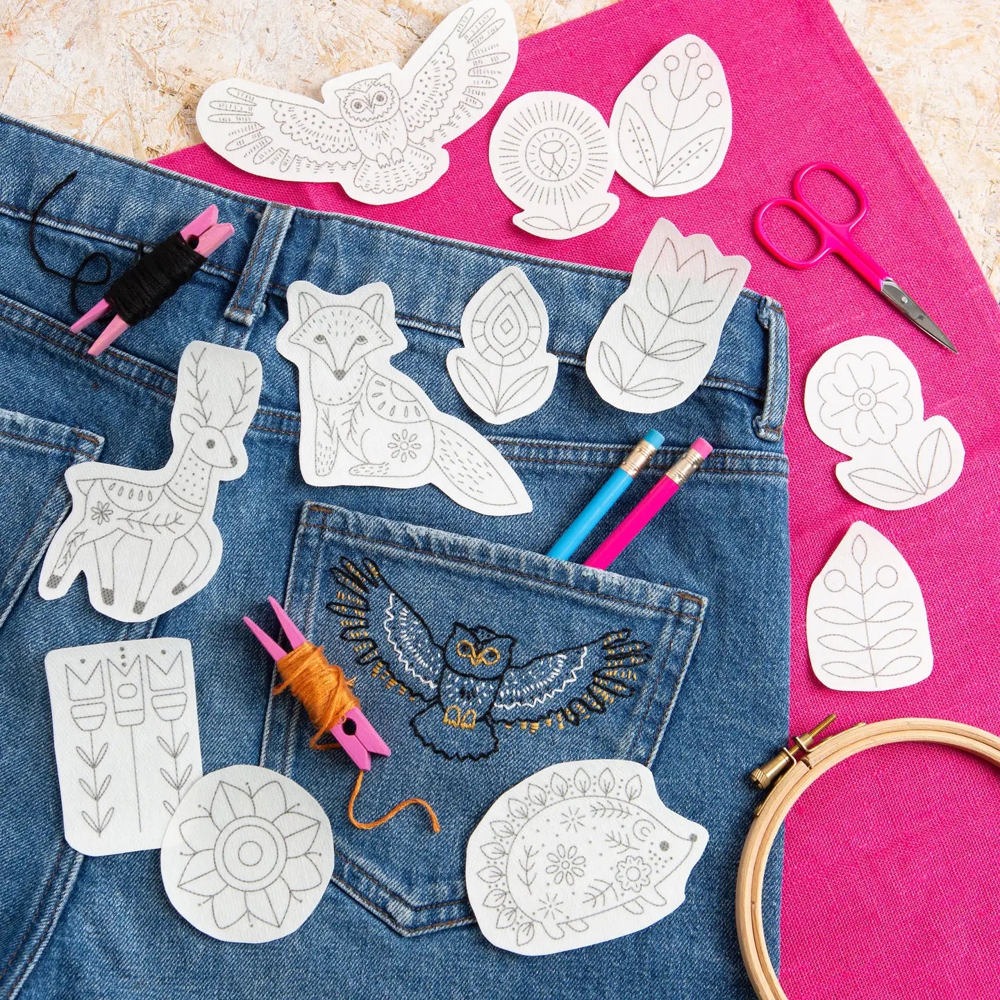 Hawthorn Handmade Stick & Stitch Embroidery Pack