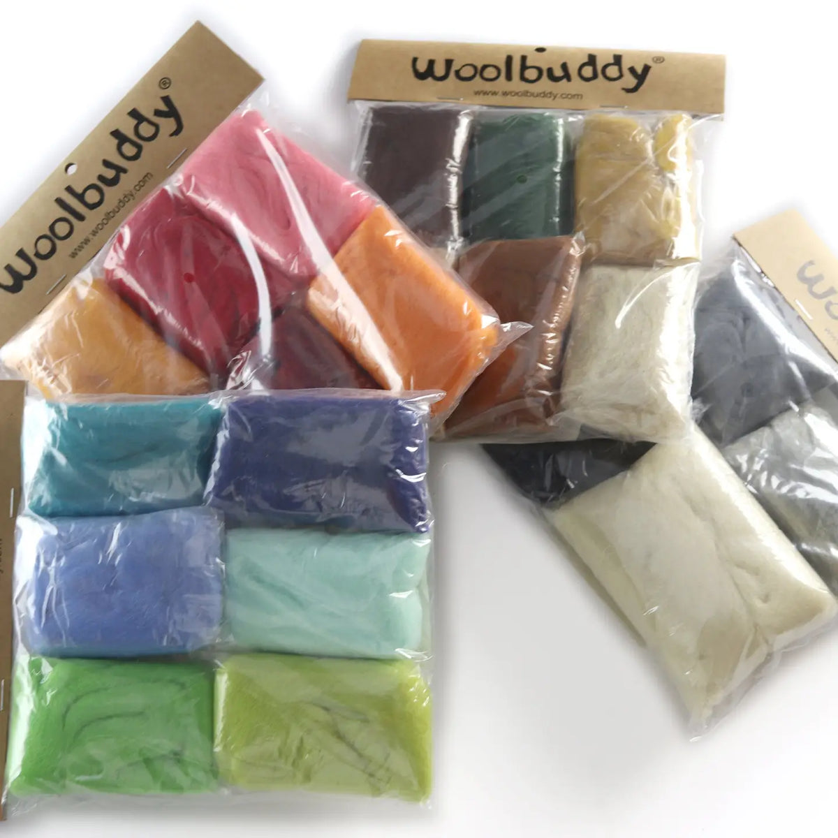 Woolbuddy Color Wool Fiber Packs — ImagiKnit